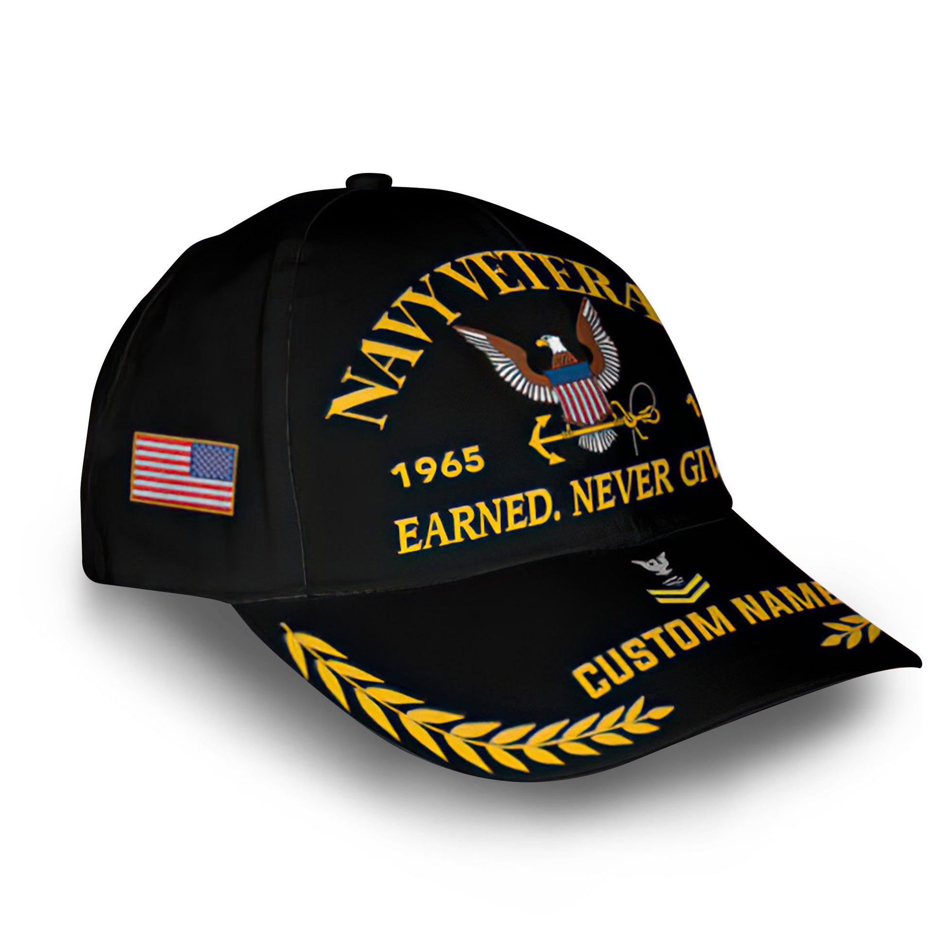 Premium Custom Name, Rank, Year, US Navy Cap VPVC007202, Gifts For Navy Veteran, Best Gifts On Father's Day, Independence Day, Veterans Day.