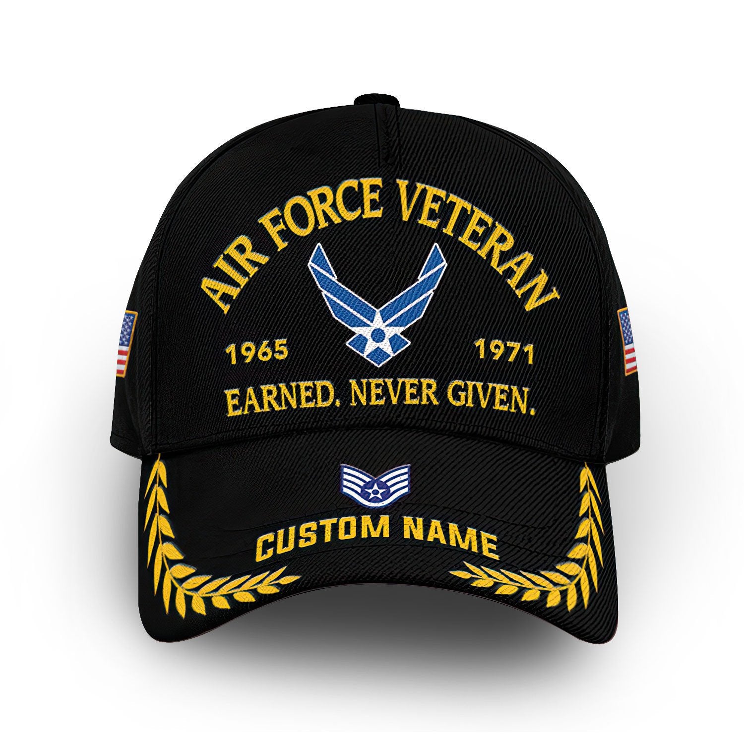 Premium Custom Name, Rank, Year, USAF Cap VPVC007204, Gifts For Air Force Veteran, Best Gifts On Father's Day, Independence Day, Veterans Day.