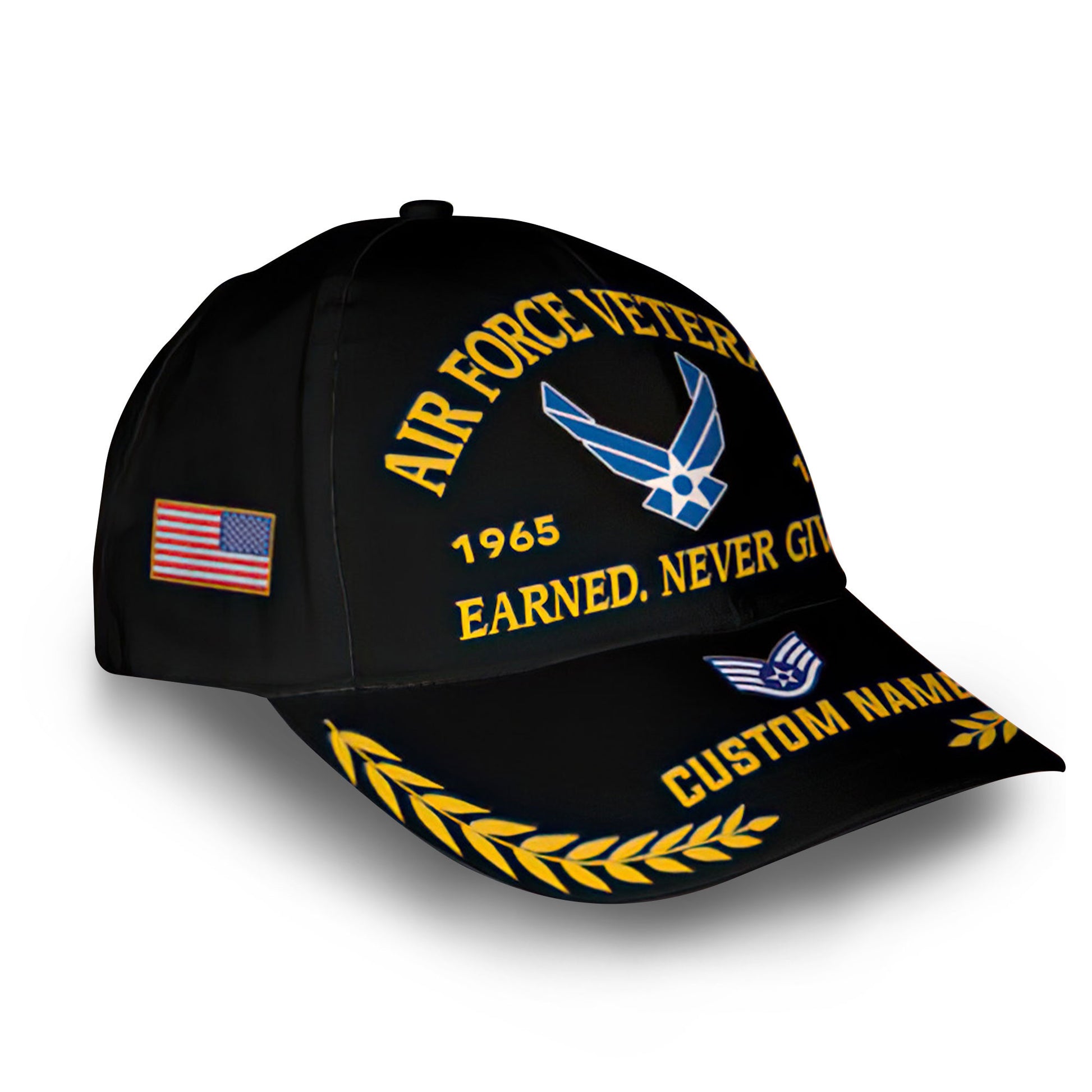 Premium Custom Name, Rank, Year, USAF Cap VPVC007204, Gifts For Air Force Veteran, Best Gifts On Father's Day, Independence Day, Veterans Day.