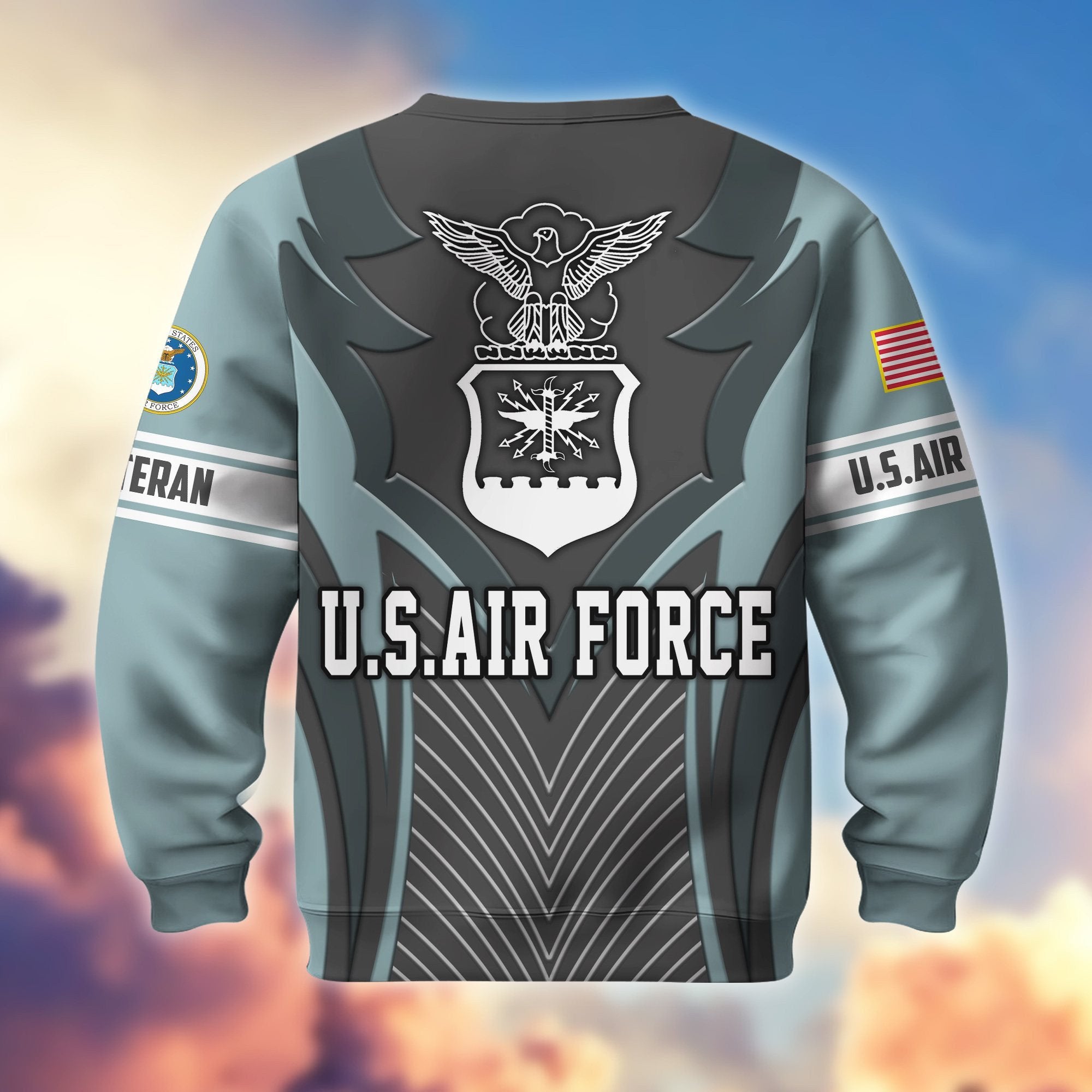 Premium US Veterans Sweatshirt BPHN140212, Gifts For US Veterans, Best Gifts On Father's Day, Armed Forces Day, Independence Day, Veterans Day.