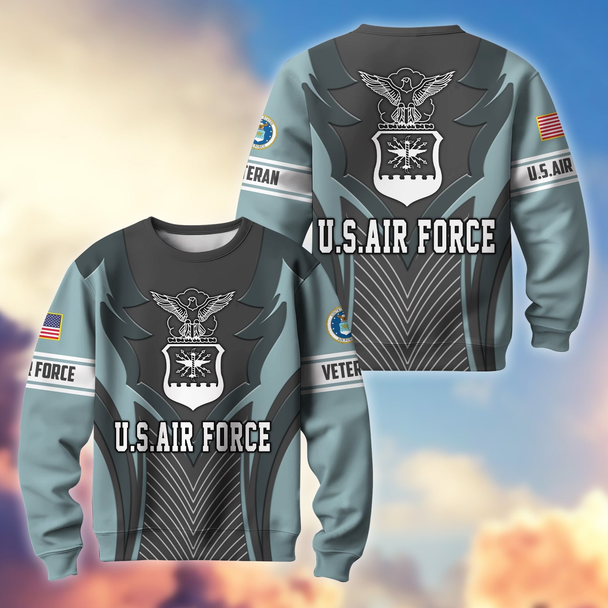 Premium US Veterans Sweatshirt BPHN140212, Gifts For US Veterans, Best Gifts On Father's Day, Armed Forces Day, Independence Day, Veterans Day.