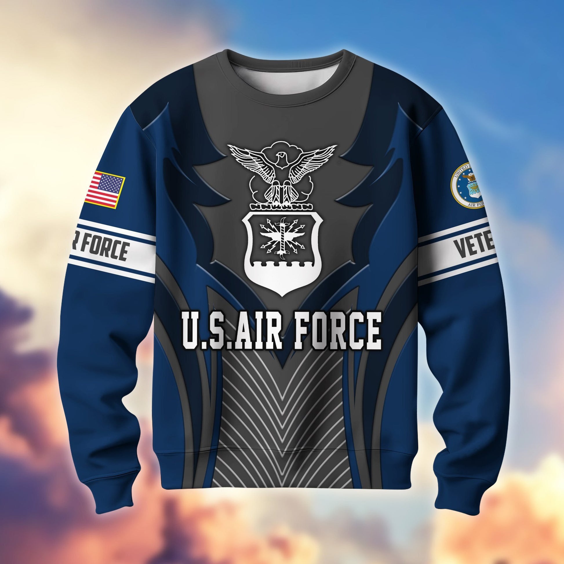 Premium US Veterans Sweatshirt BPHN140212, Gifts For US Veterans, Best Gifts On Father's Day, Armed Forces Day, Independence Day, Veterans Day.