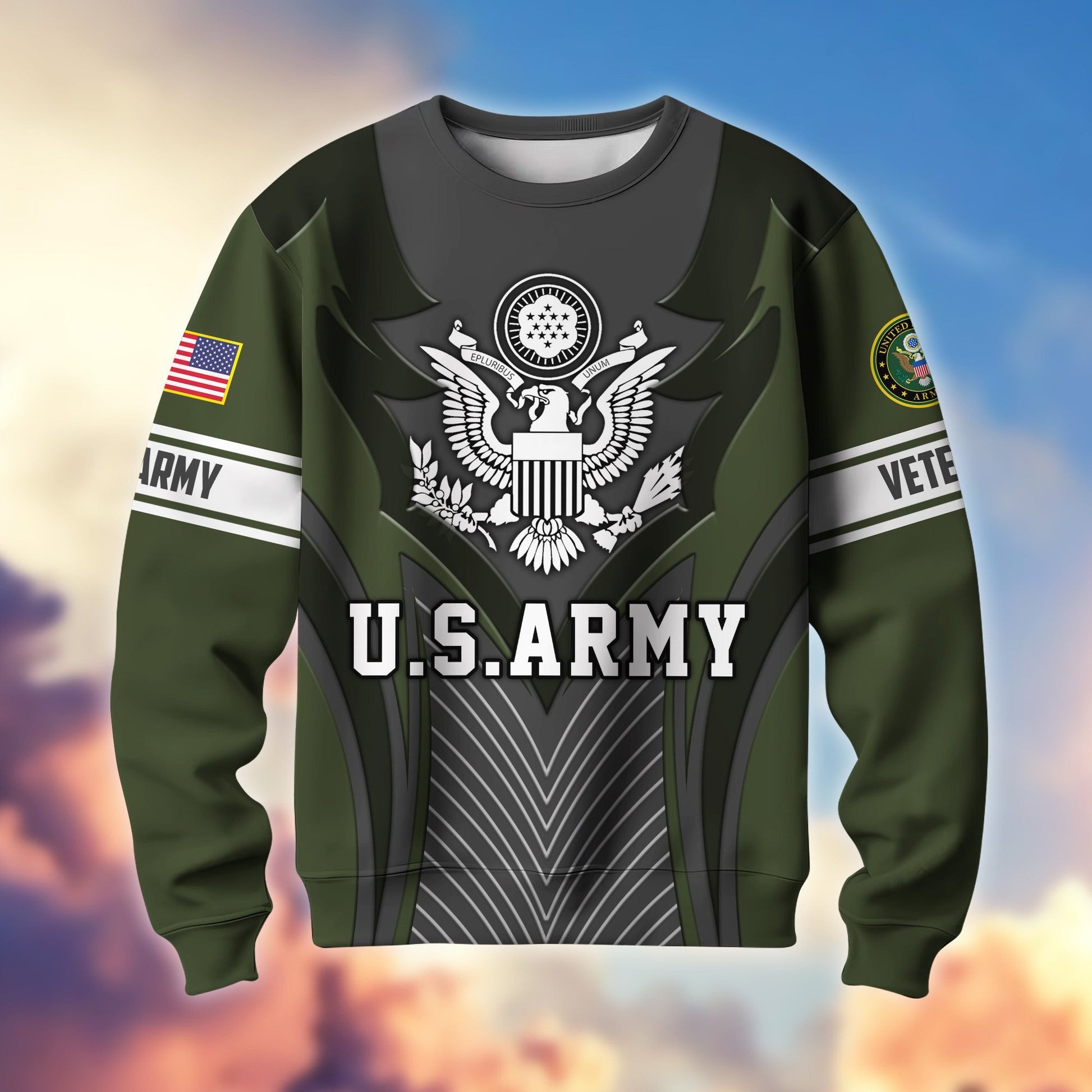 Premium US Veterans Sweatshirt BPHN140212, Gifts For US Veterans, Best Gifts On Father's Day, Armed Forces Day, Independence Day, Veterans Day.