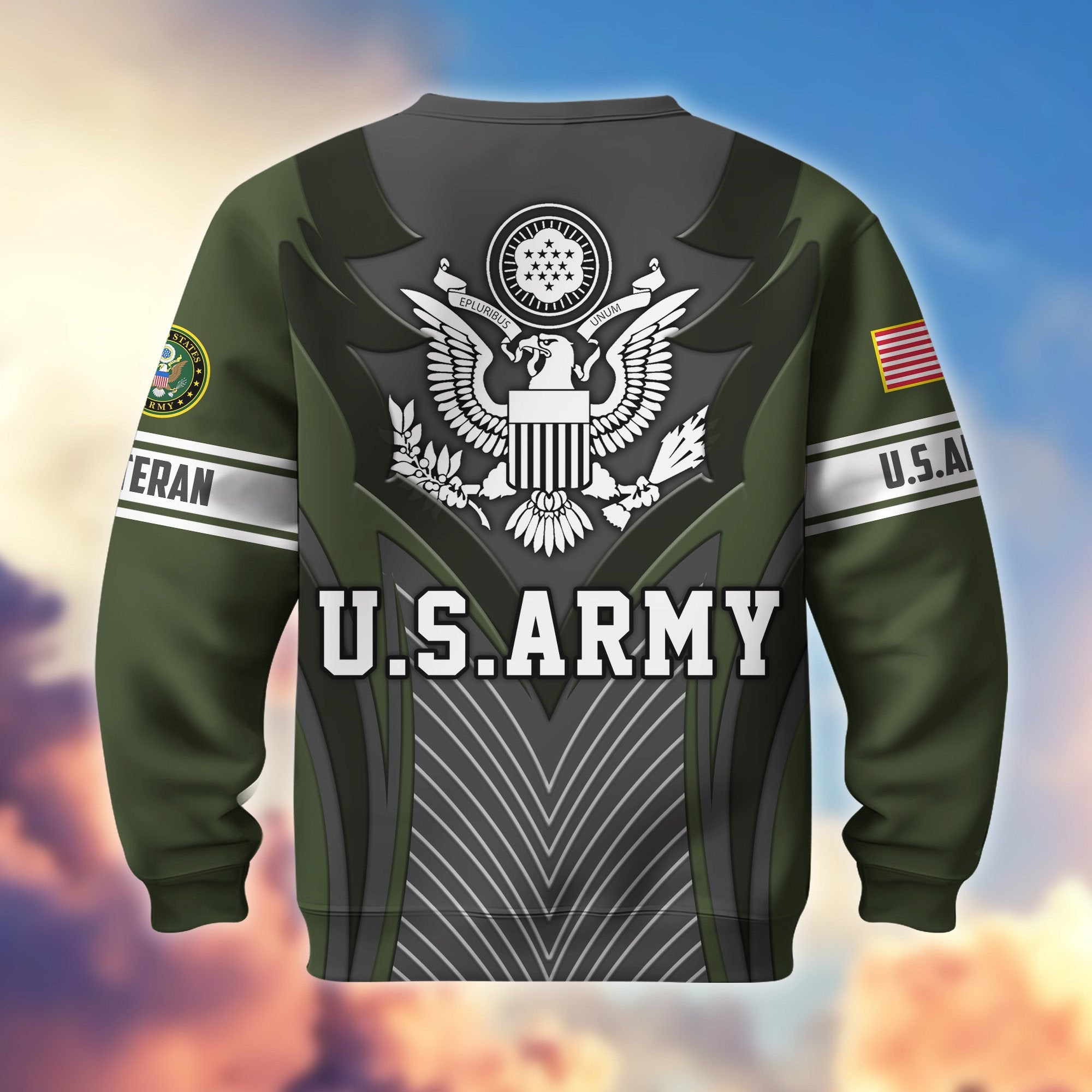 Premium US Veterans Sweatshirt BPHN140212, Gifts For US Veterans, Best Gifts On Father's Day, Armed Forces Day, Independence Day, Veterans Day.