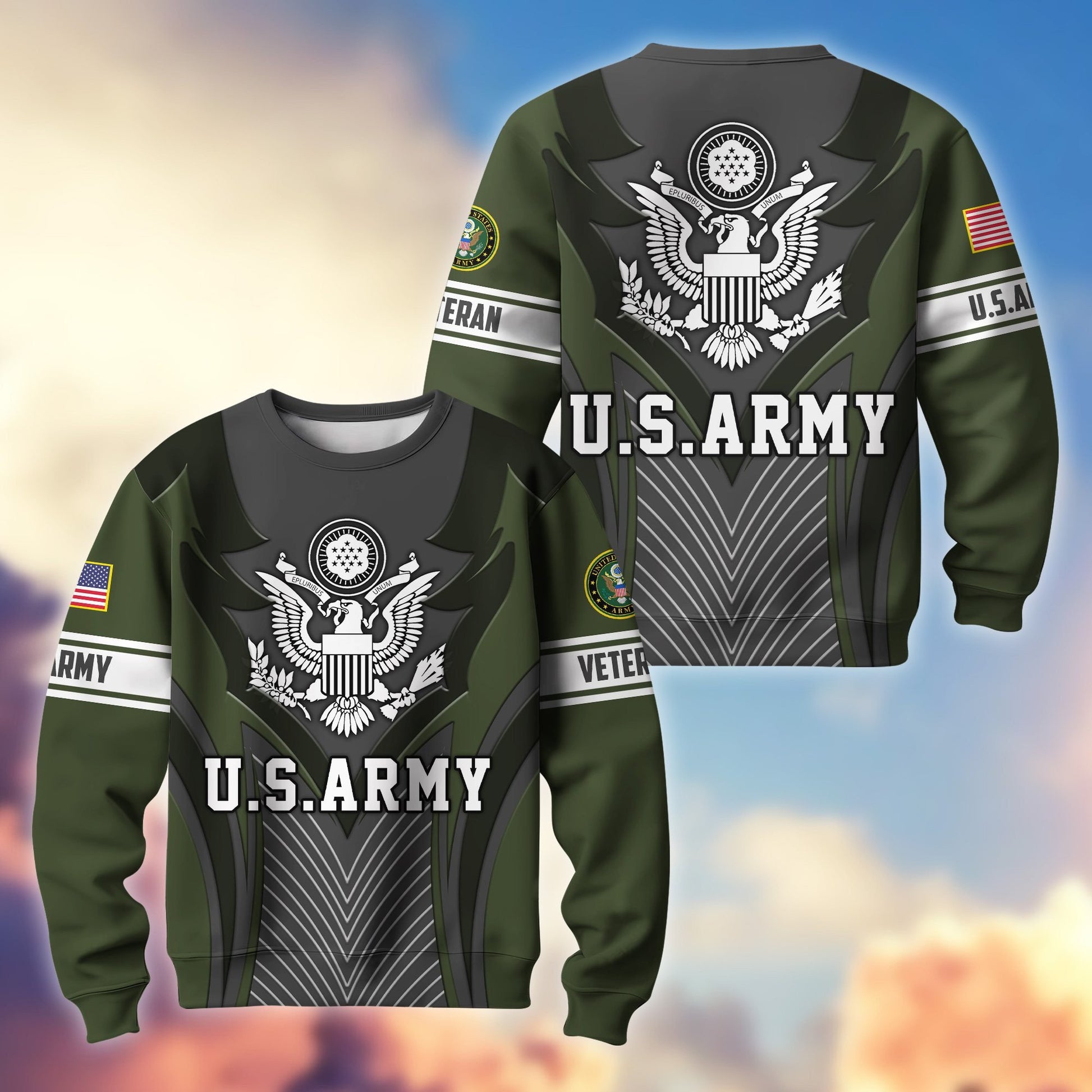 Premium US Veterans Sweatshirt BPHN140212, Gifts For US Veterans, Best Gifts On Father's Day, Armed Forces Day, Independence Day, Veterans Day.