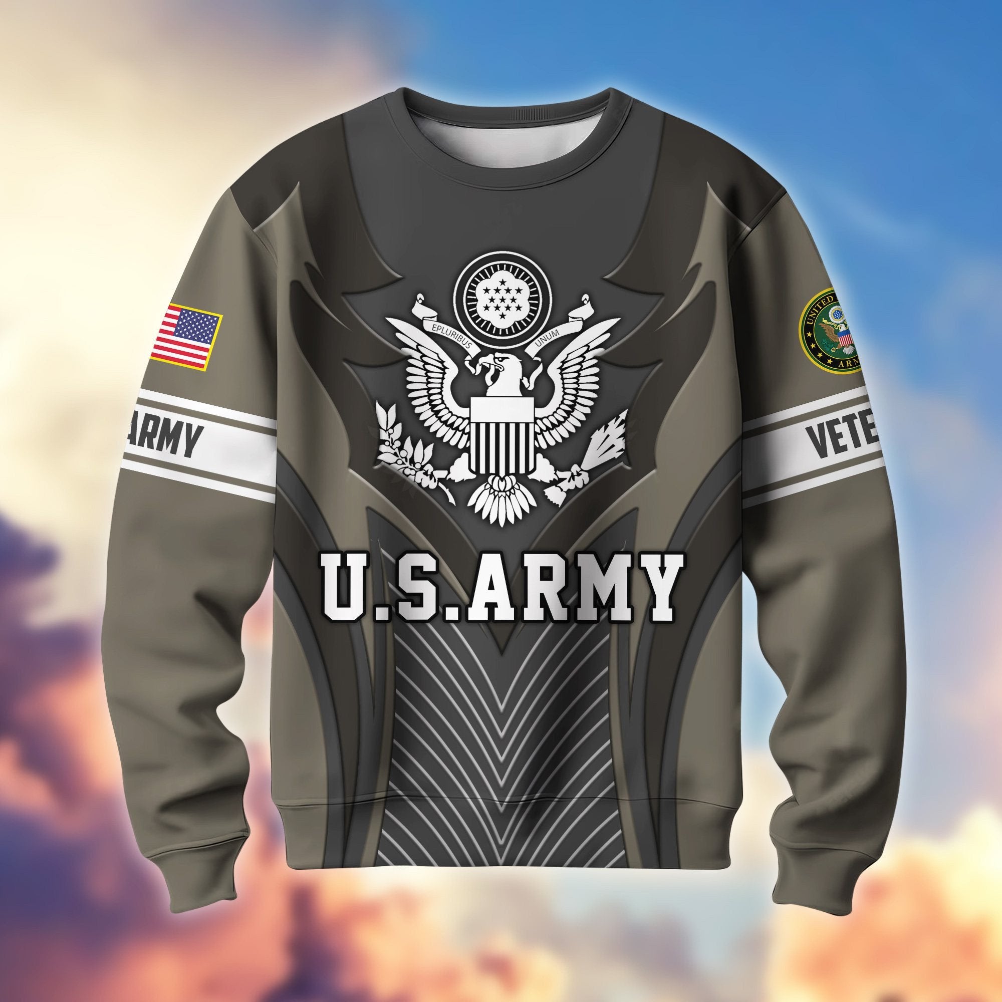 Premium US Veterans Sweatshirt BPHN140212, Gifts For US Veterans, Best Gifts On Father's Day, Armed Forces Day, Independence Day, Veterans Day.