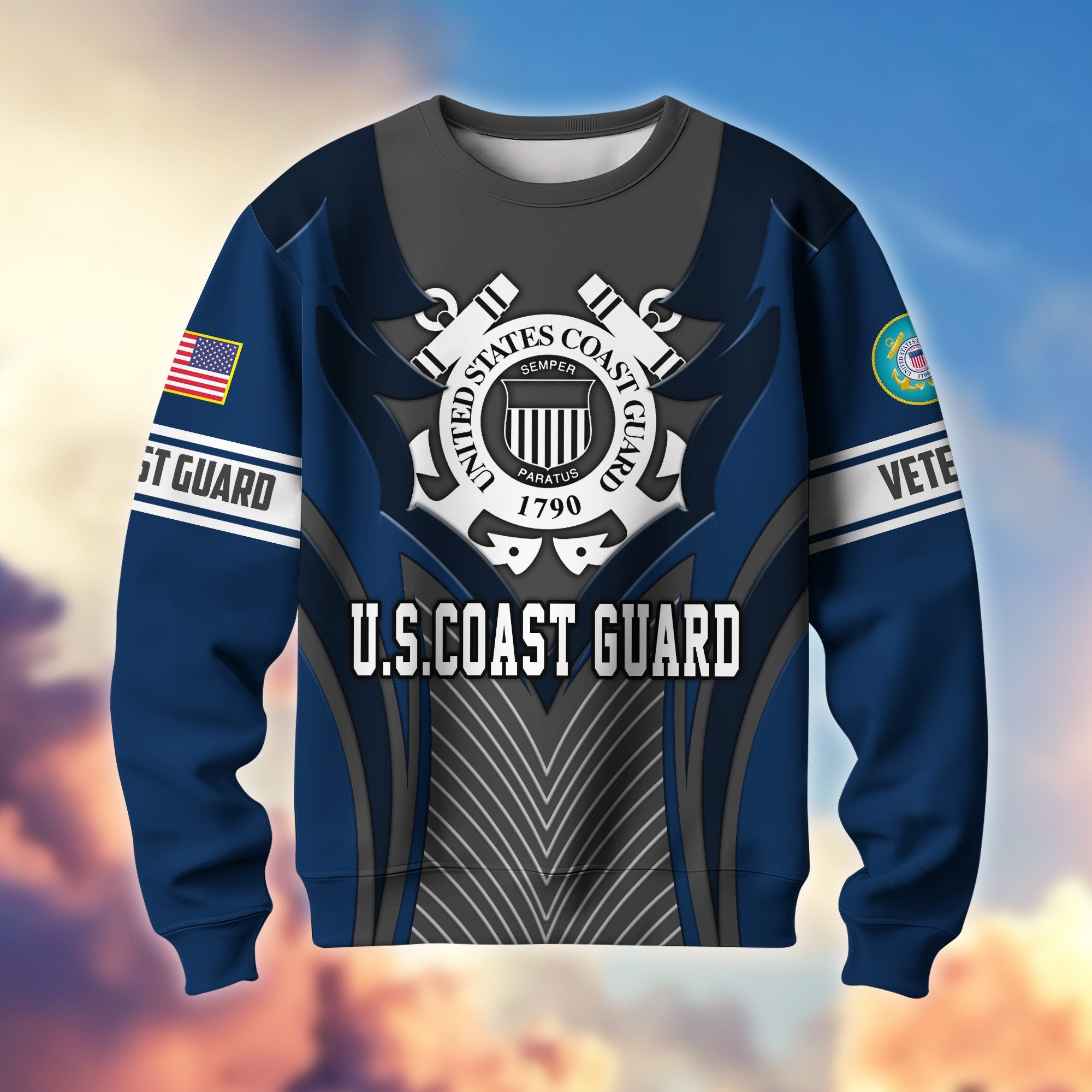 Premium US Veterans Sweatshirt BPHN140212, Gifts For US Veterans, Best Gifts On Father's Day, Armed Forces Day, Independence Day, Veterans Day.