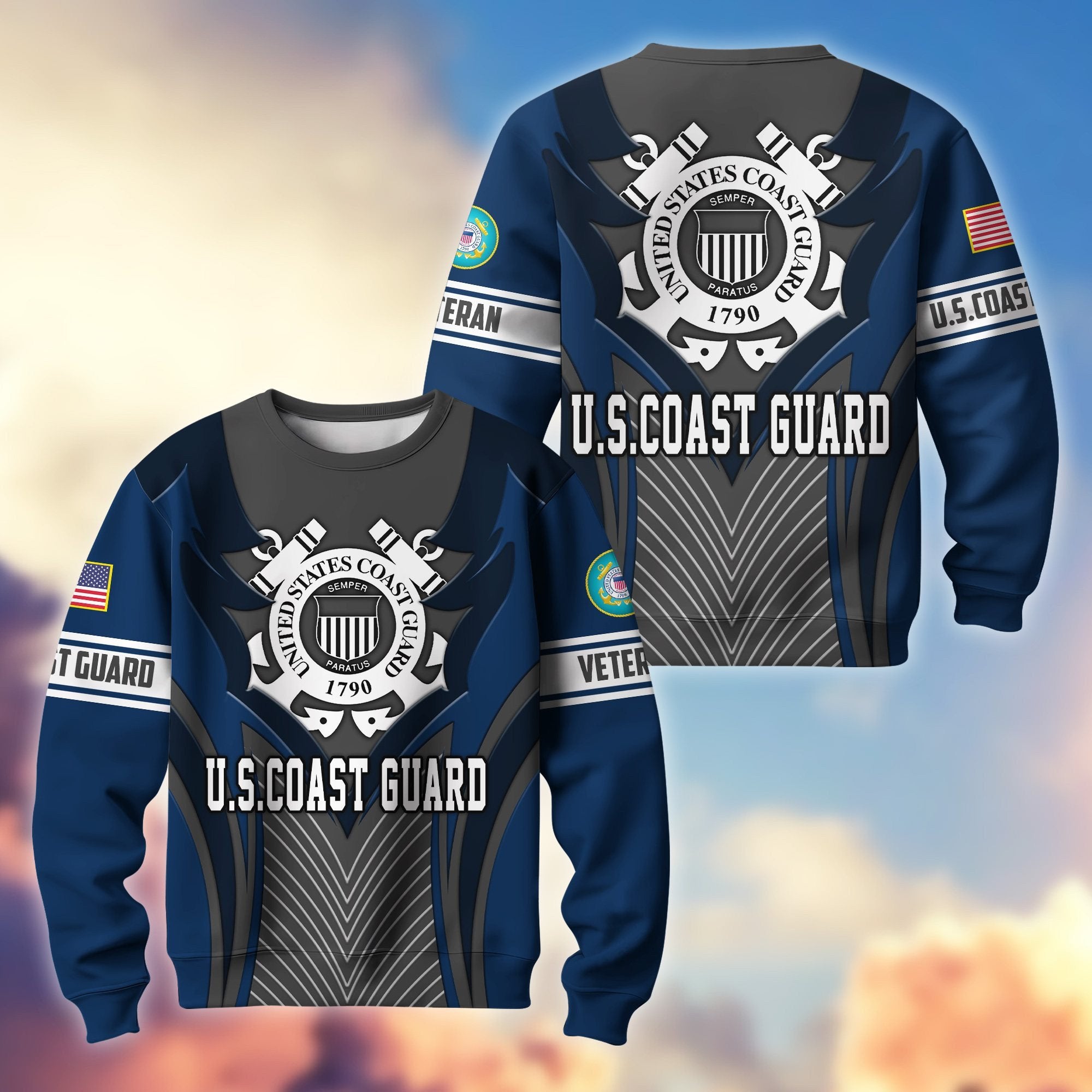 Premium US Veterans Sweatshirt BPHN140212, Gifts For US Veterans, Best Gifts On Father's Day, Armed Forces Day, Independence Day, Veterans Day.