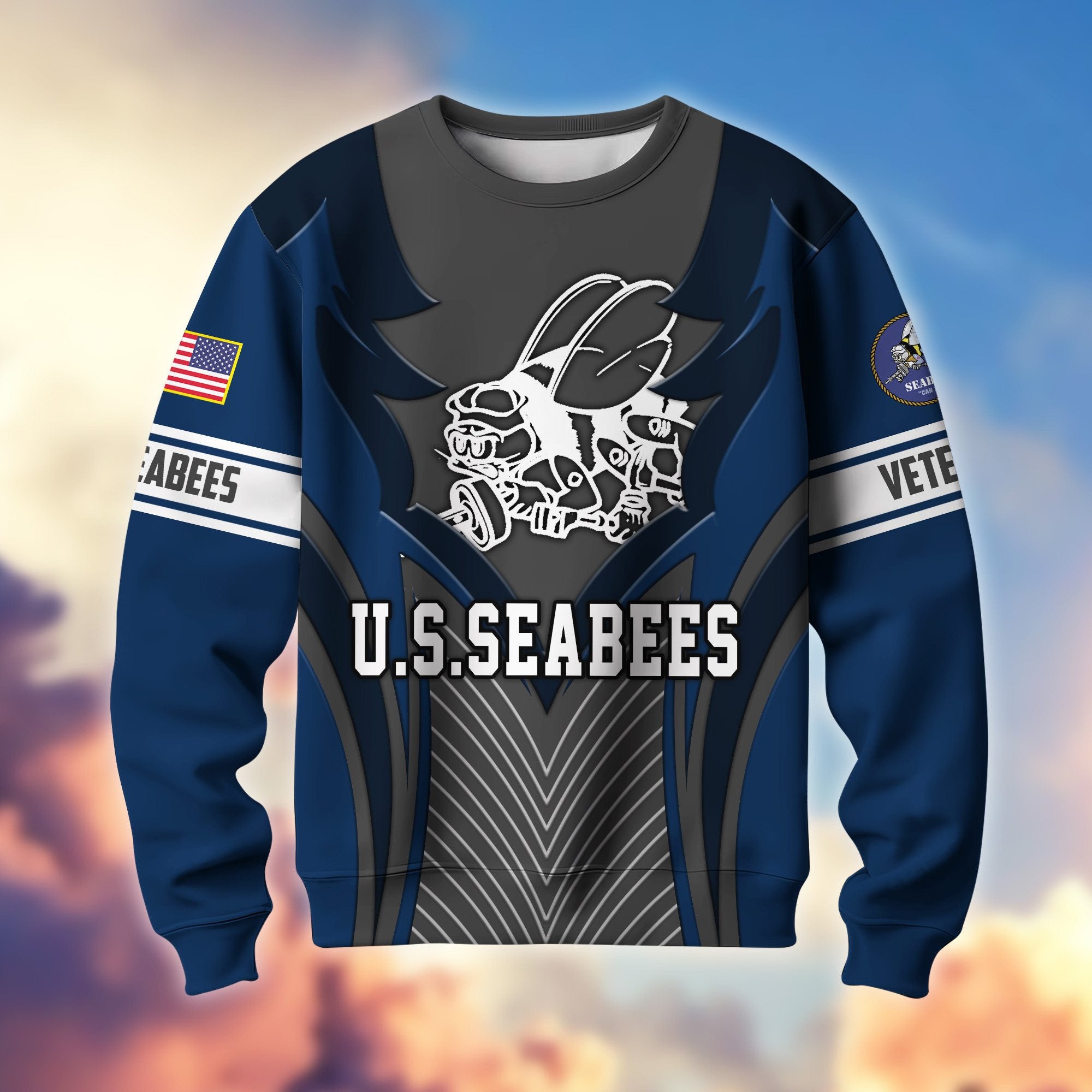 Premium US Veterans Sweatshirt BPHN140212, Gifts For US Veterans, Best Gifts On Father's Day, Armed Forces Day, Independence Day, Veterans Day.