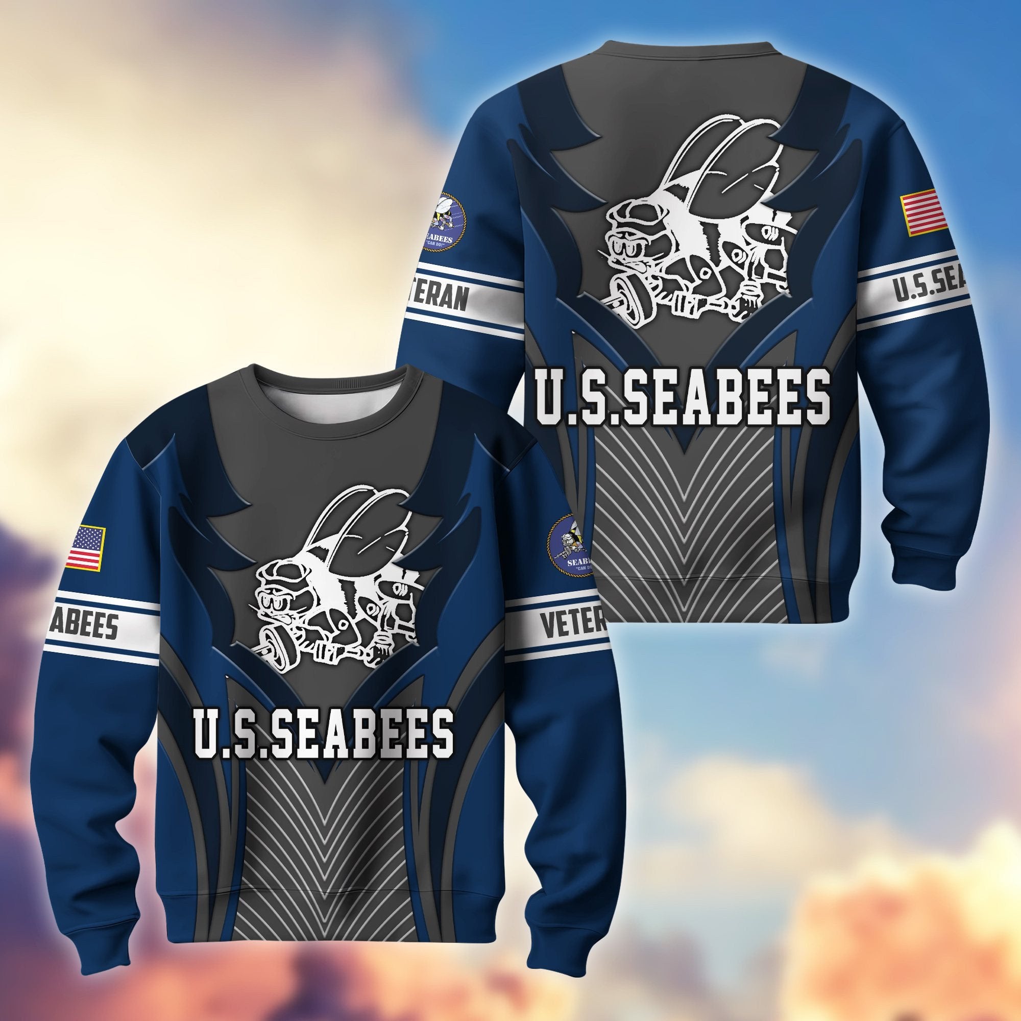 Premium US Veterans Sweatshirt BPHN140212, Gifts For US Veterans, Best Gifts On Father's Day, Armed Forces Day, Independence Day, Veterans Day.