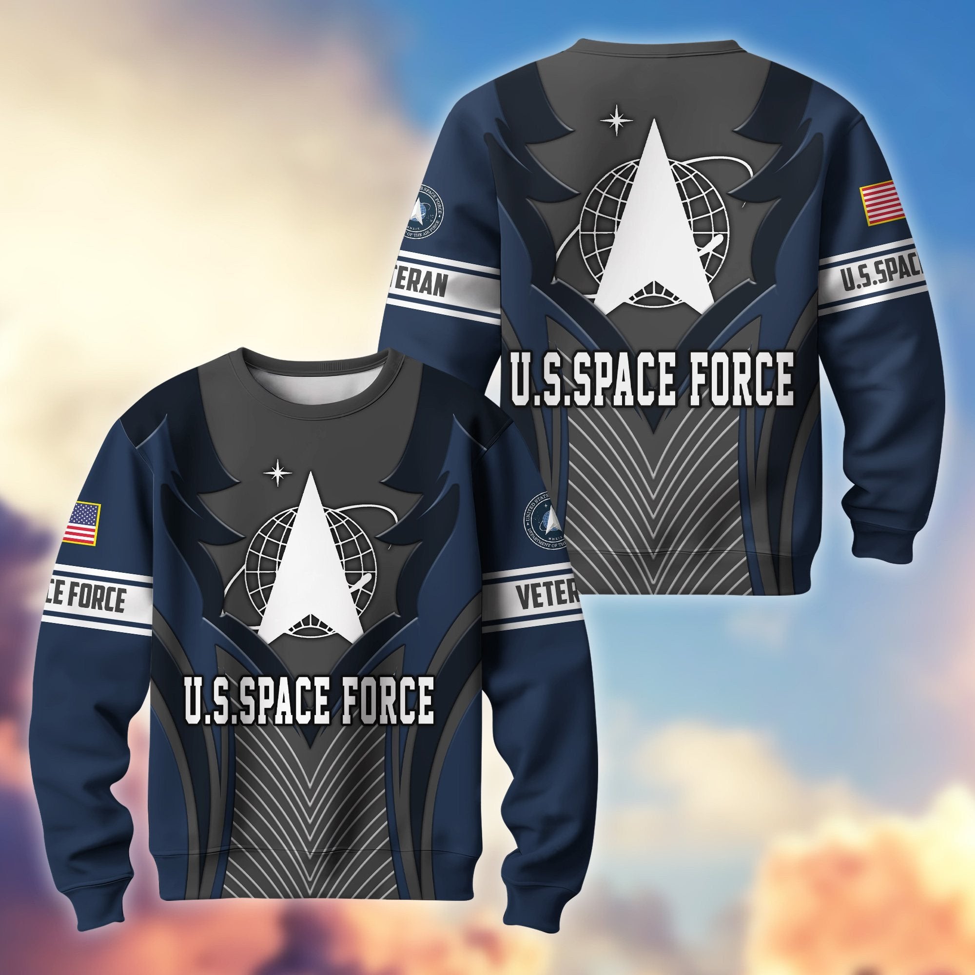 Premium US Veterans Sweatshirt BPHN140212, Gifts For US Veterans, Best Gifts On Father's Day, Armed Forces Day, Independence Day, Veterans Day.