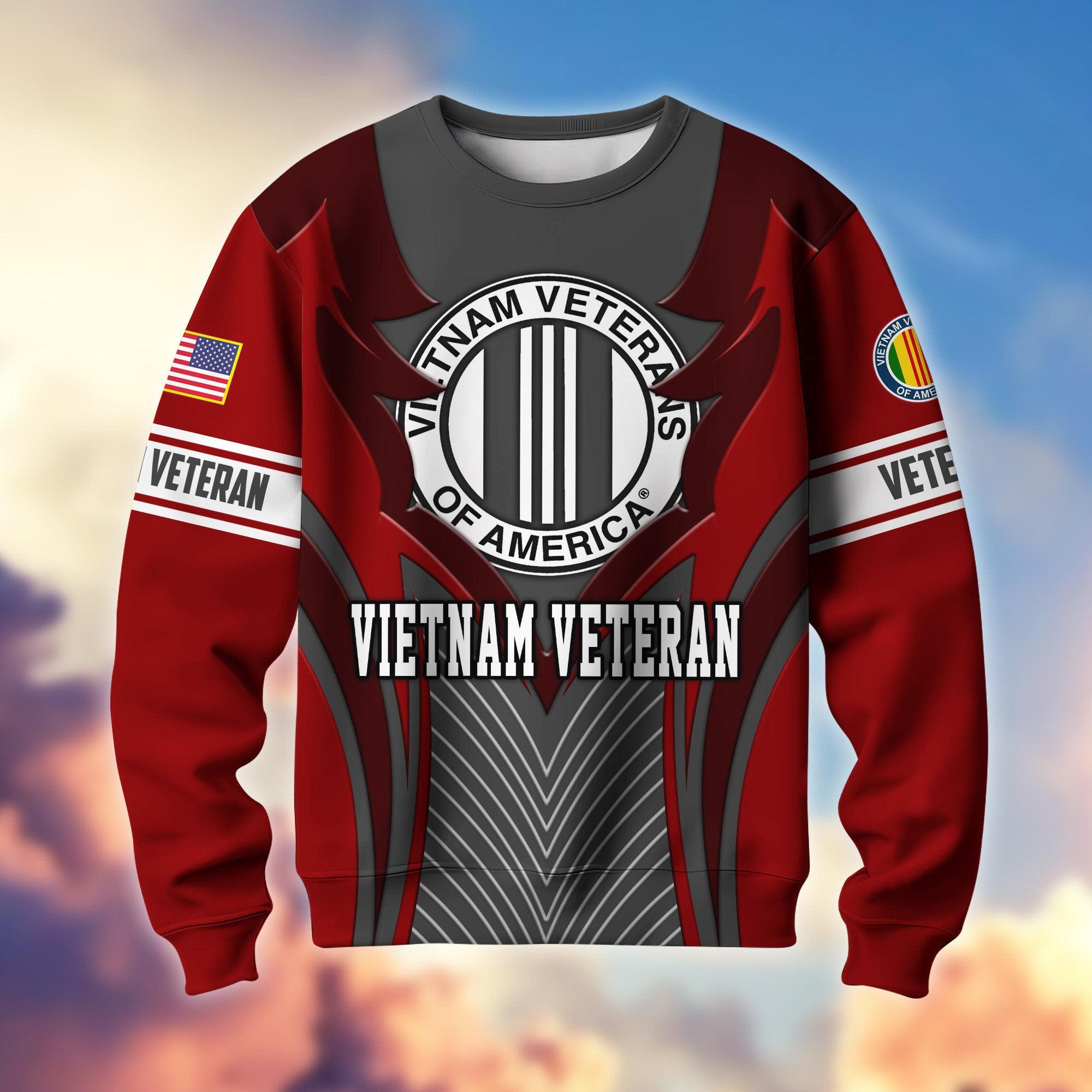 Premium US Veterans Sweatshirt BPHN140212, Gifts For US Veterans, Best Gifts On Father's Day, Armed Forces Day, Independence Day, Veterans Day.