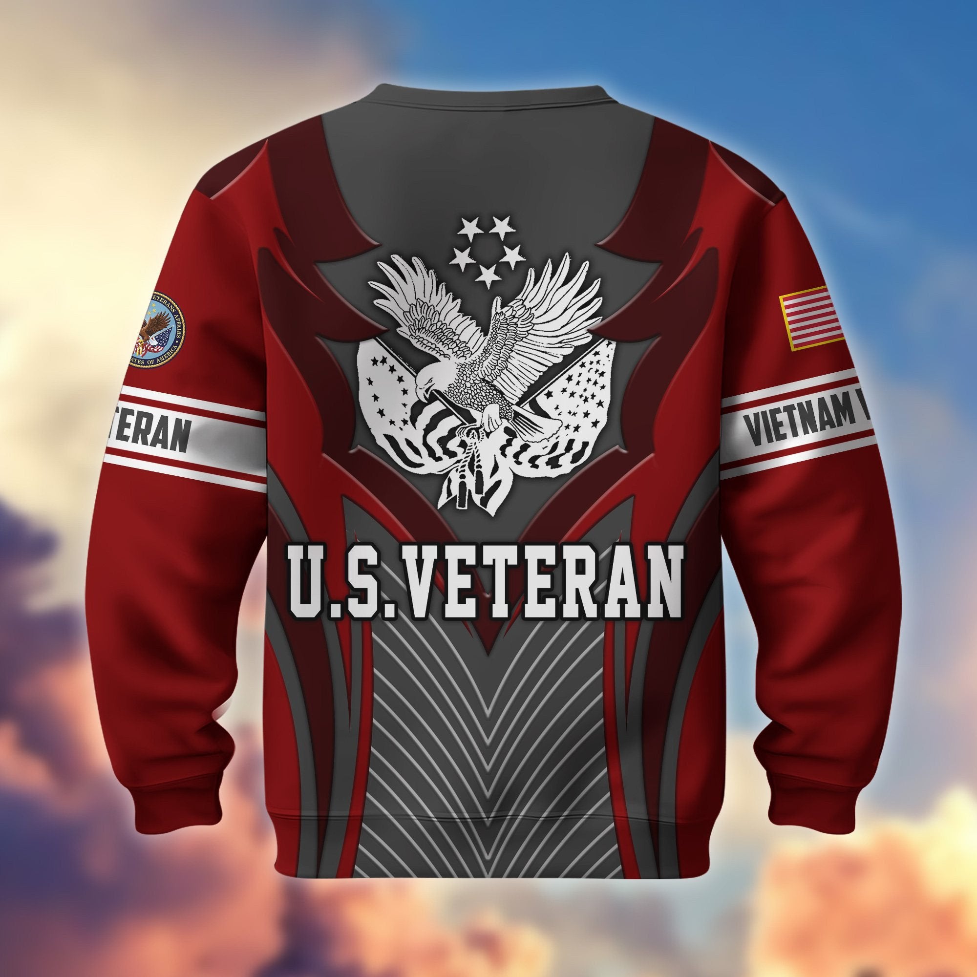 Premium US Veterans Sweatshirt BPHN140212, Gifts For US Veterans, Best Gifts On Father's Day, Armed Forces Day, Independence Day, Veterans Day.