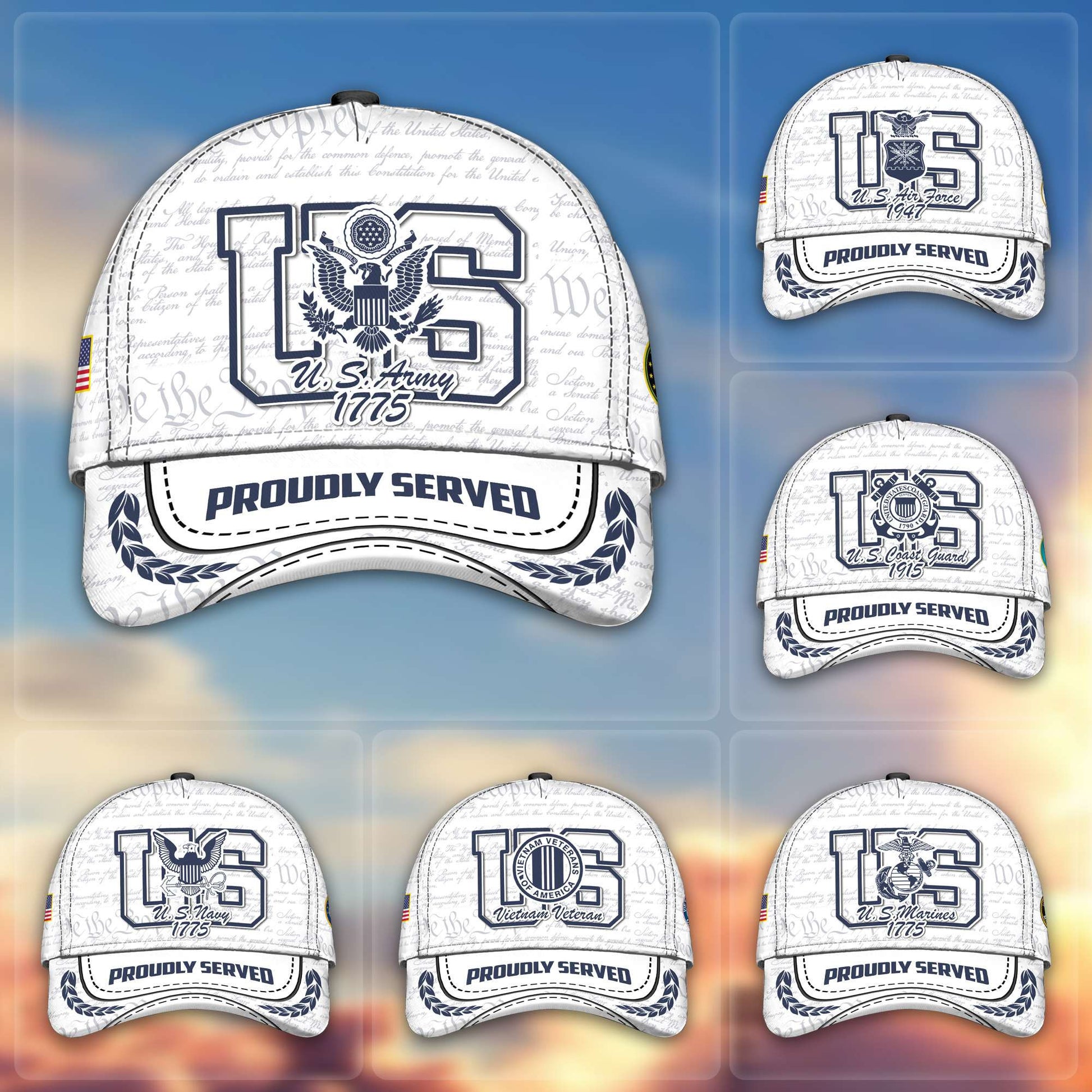 Premium US Veterans Cap BPVC110201, Gifts For US Veterans, Best Gifts On Father's Day, Armed Forces Day, Independence Day, Veterans Day.