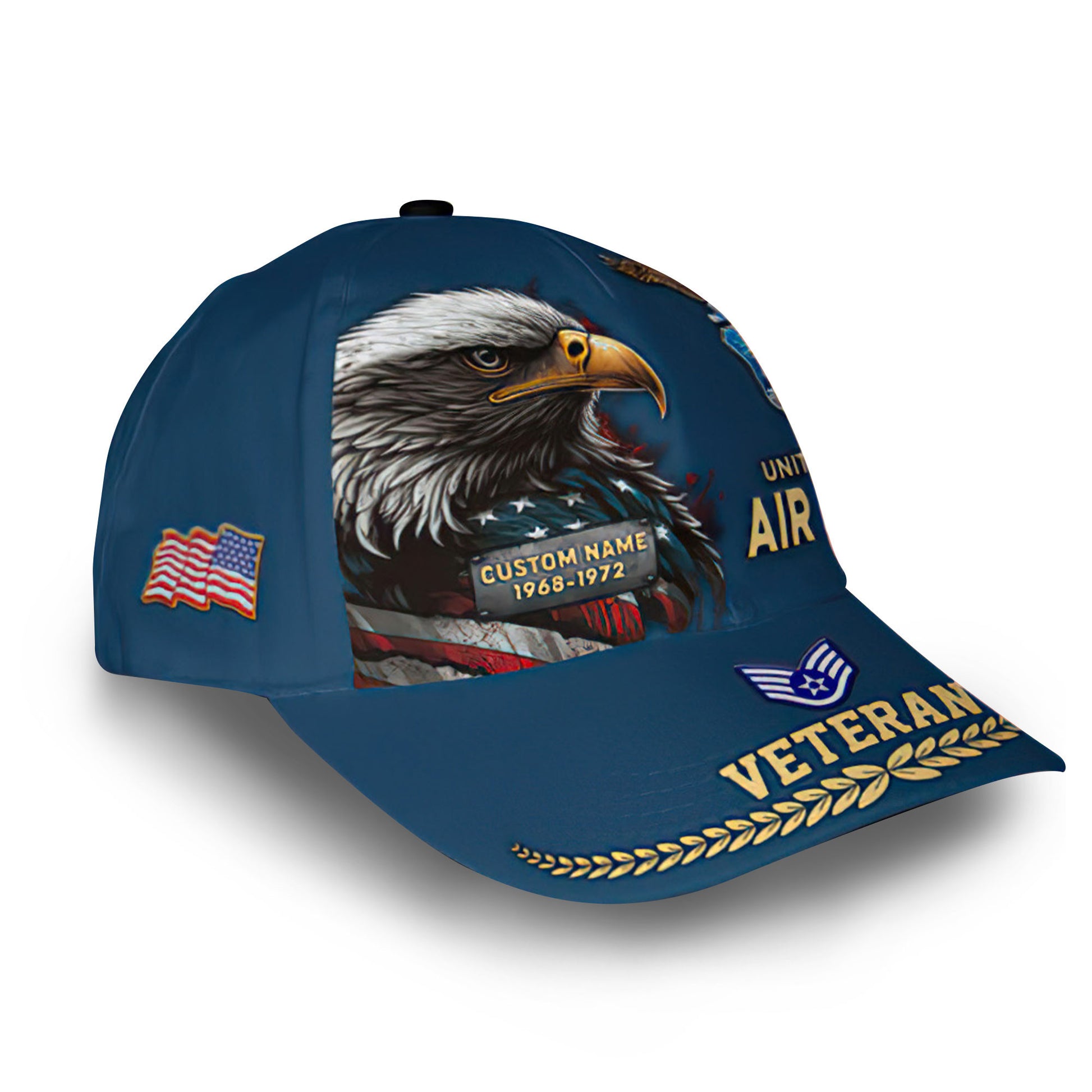 Premium USAF Cap VPVC007704, Custom Name, Rank, Year, Gifts For Air Force Veteran, Best Gifts On Father's Day, Armed Forces Day, Independence Day, Veterans Day.
