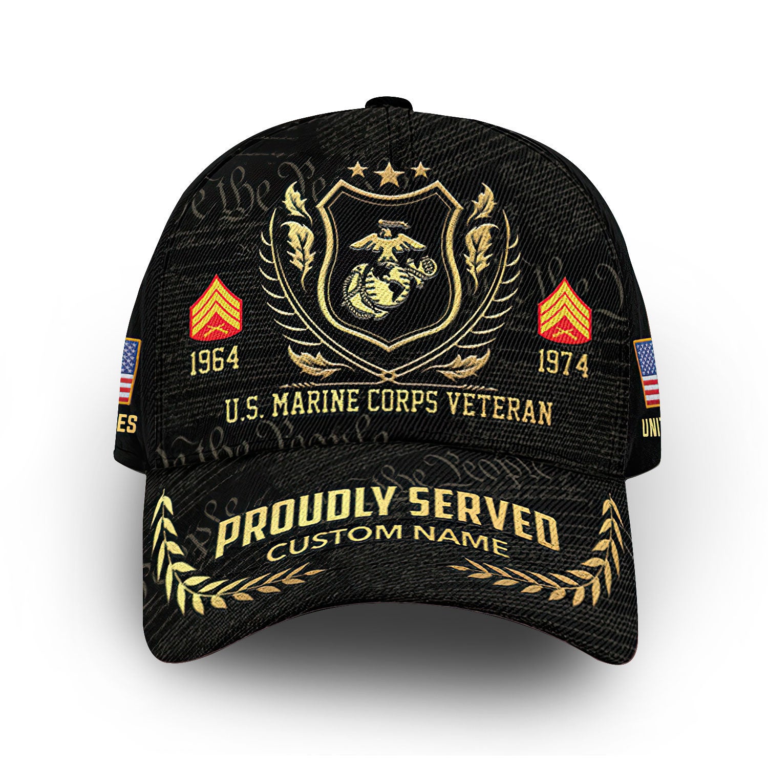 Premium Custom USMC Cap VPVC007803, Gifts For Marine Veteran, Gifts For Dad, For Husband, Best Gifts On Father's Day, Armed Forces Day, Independence Day, Veterans Day.