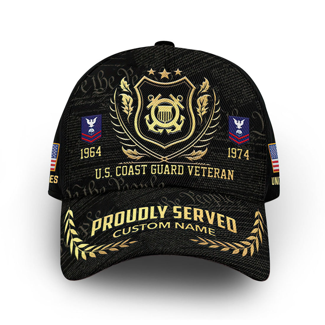 Premium Custom USCG Cap VPVC007805, Gifts For Coast Guard Veteran, Gifts For Dad, For Husband, Best Gifts On Father's Day, Armed Forces Day, Independence Day, Veterans Day.