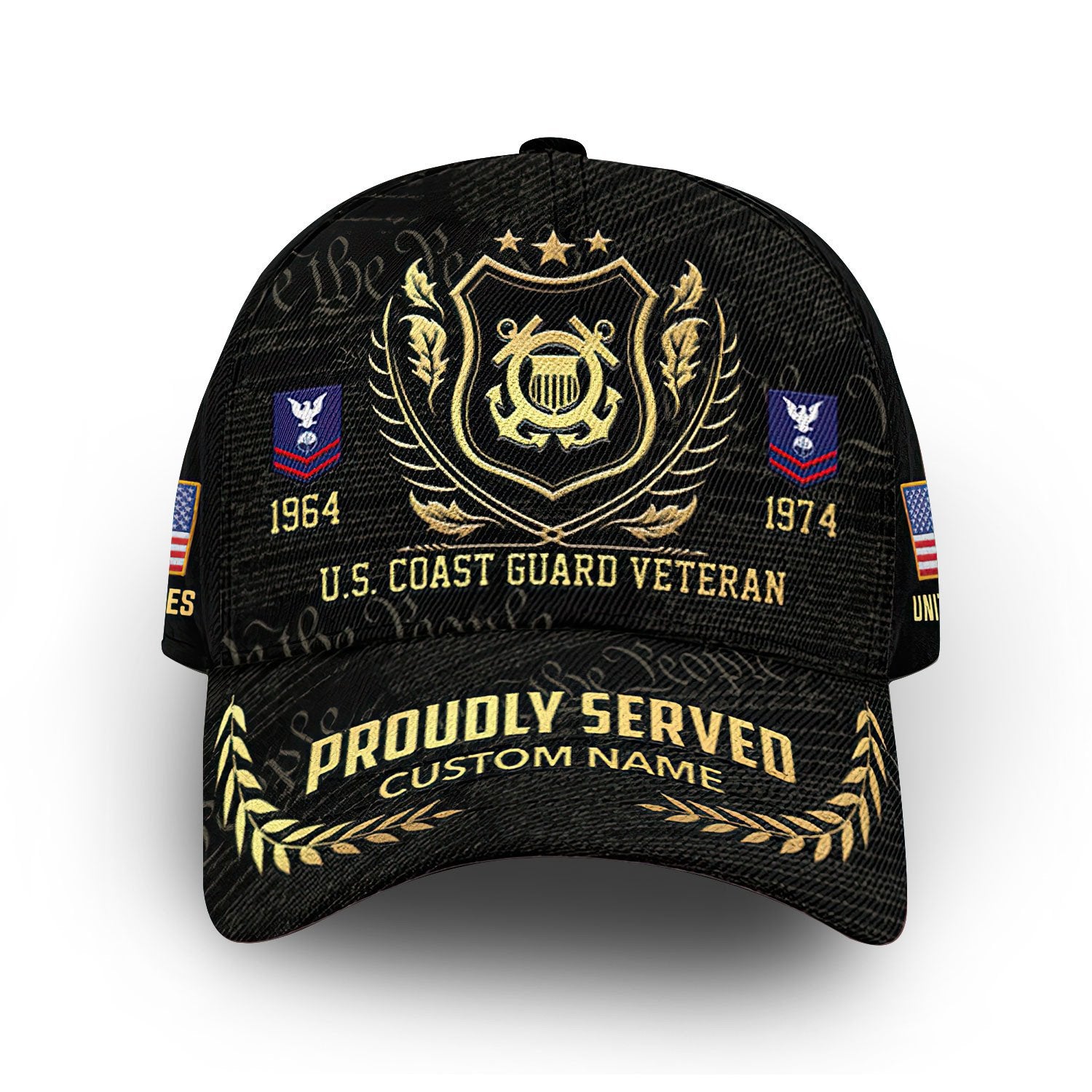 Premium Custom USCG Cap VPVC007805, Gifts For Coast Guard Veteran, Gifts For Dad, For Husband, Best Gifts On Father's Day, Armed Forces Day, Independence Day, Veterans Day.
