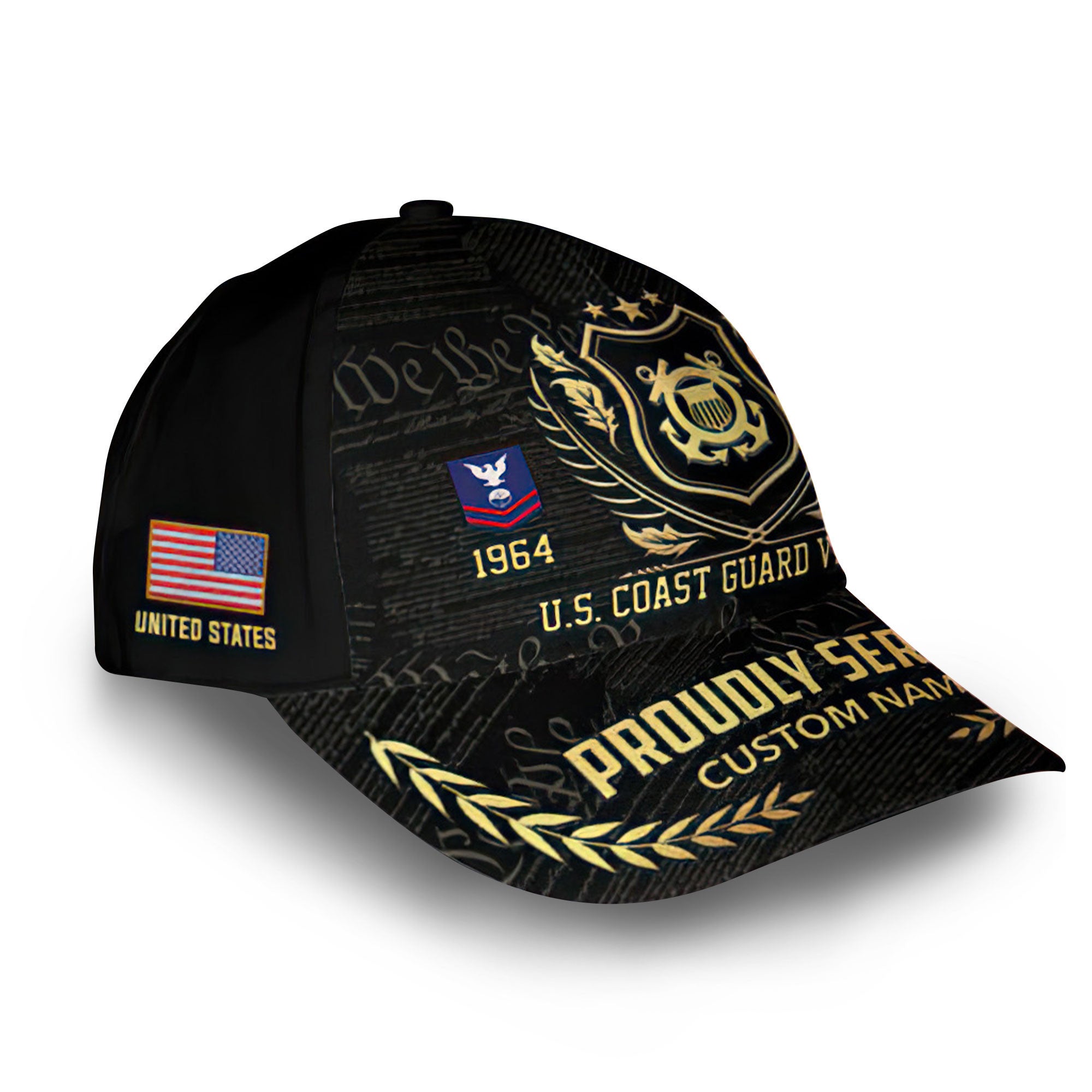 Premium Custom USCG Cap VPVC007805, Gifts For Coast Guard Veteran, Gifts For Dad, For Husband, Best Gifts On Father's Day, Armed Forces Day, Independence Day, Veterans Day.