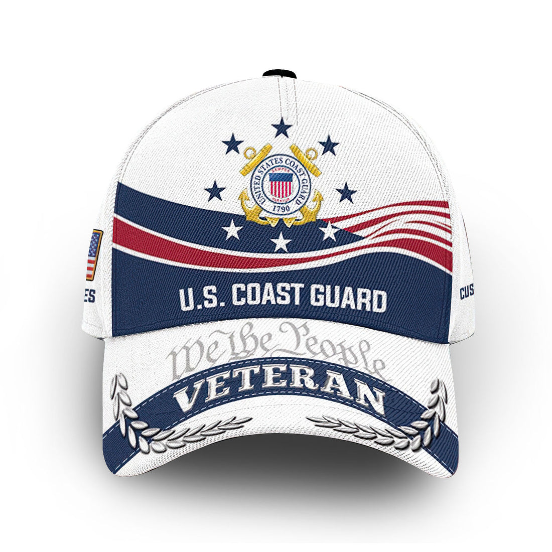 Premium Custom USCG Cap VPVC007905, Gifts For Coast Guard Veteran, Gifts For Dad, For Husband, Best Gifts On Father's Day, Armed Forces Day, Independence Day, Veterans Day.