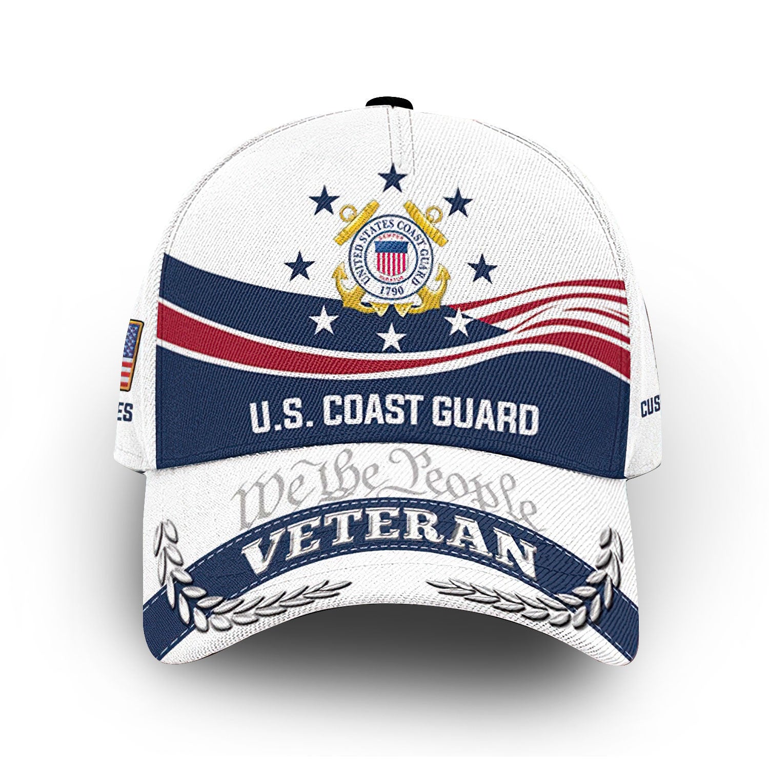 Premium Custom USCG Cap VPVC007905, Gifts For Coast Guard Veteran, Gifts For Dad, For Husband, Best Gifts On Father's Day, Armed Forces Day, Independence Day, Veterans Day.