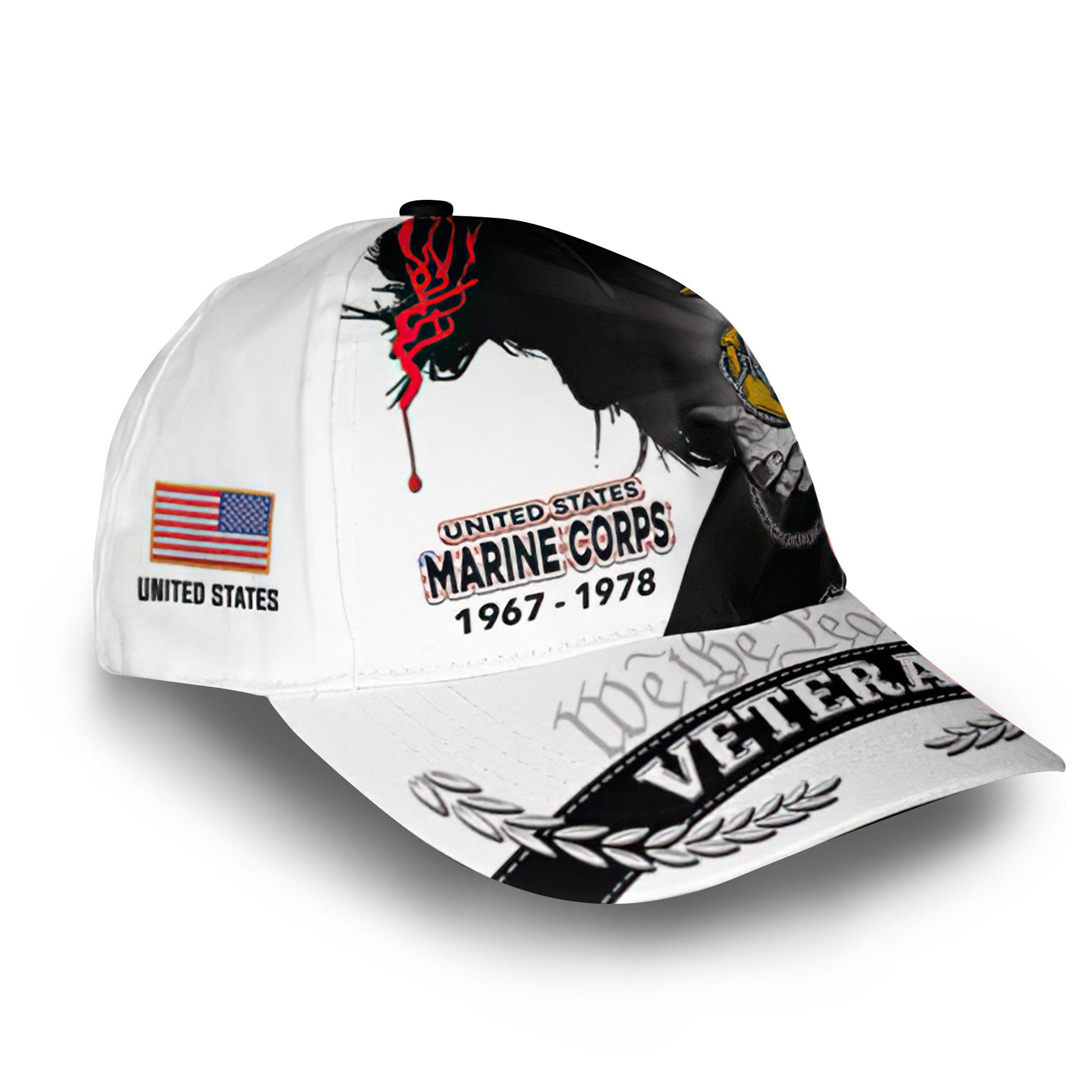 USMC Custom Cap VPVC008303, Gifts For Marine Veteran, Best Gifts On Father's Day, Armed Forces Day, Independence Day, Veterans Day.