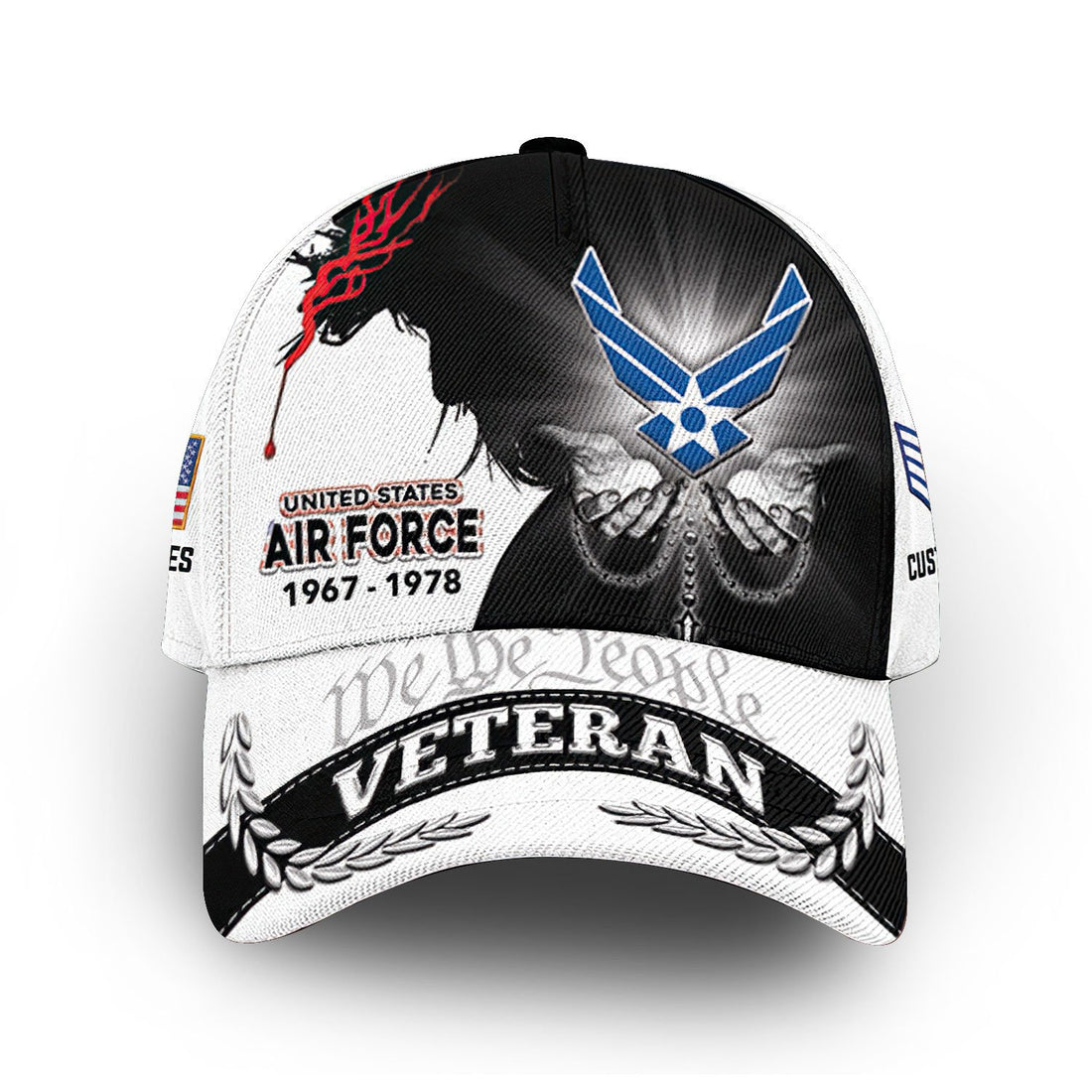 USAF Custom Cap VPVC008304, Gifts For Air Force Veteran, Best Gifts On Father's Day, Armed Forces Day, Independence Day, Veterans Day.