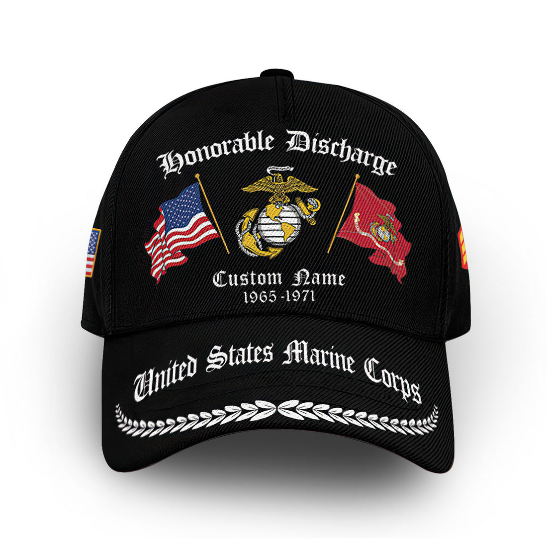 Premium Custom USMC Cap VPVC008403, Gifts For Marine Veteran, Best Gifts On Father's Day, Armed Forces Day, Independence Day, Veterans Day.