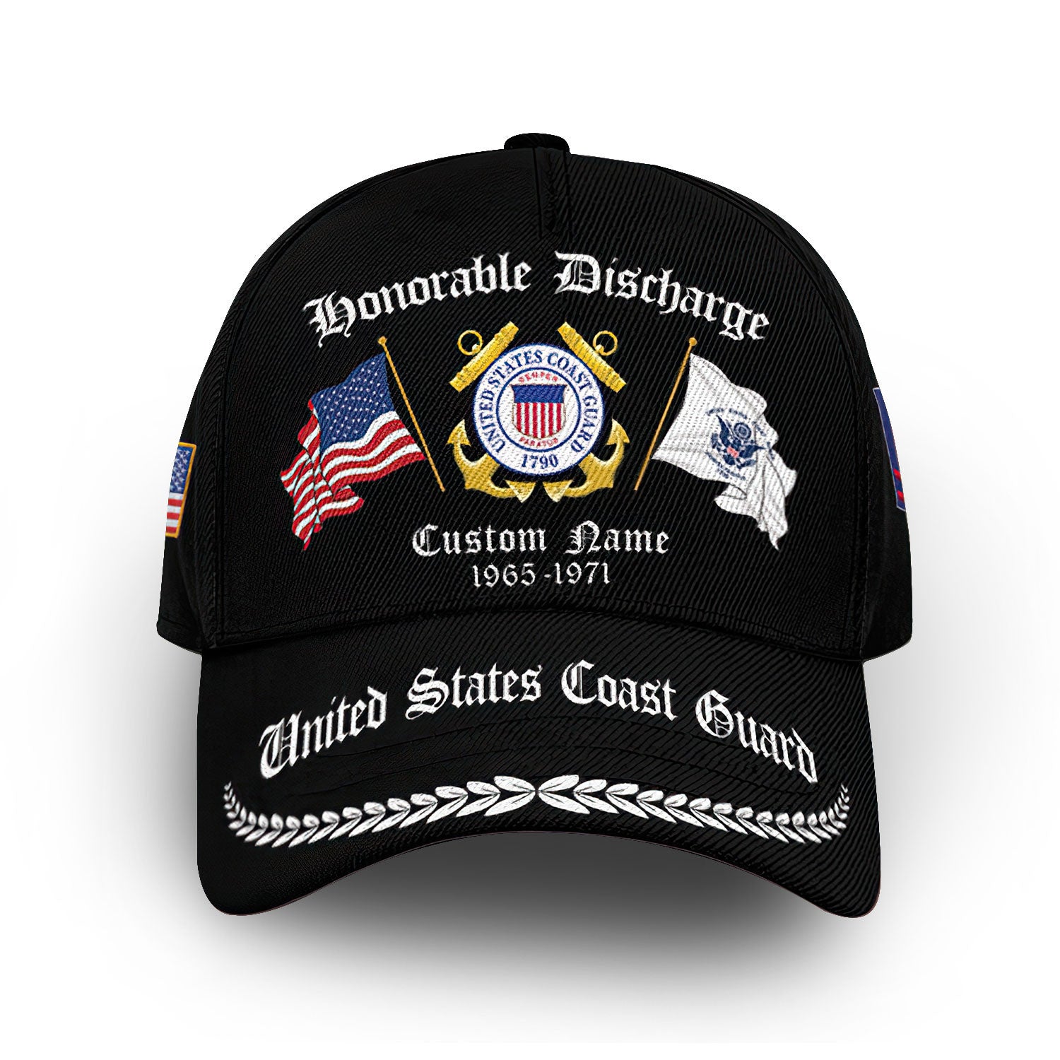 Premium Custom USCG Cap VPVC008405, Gifts For Coast Guard Veteran, Best Gifts On Father's Day, Armed Forces Day, Independence Day, Veterans Day.