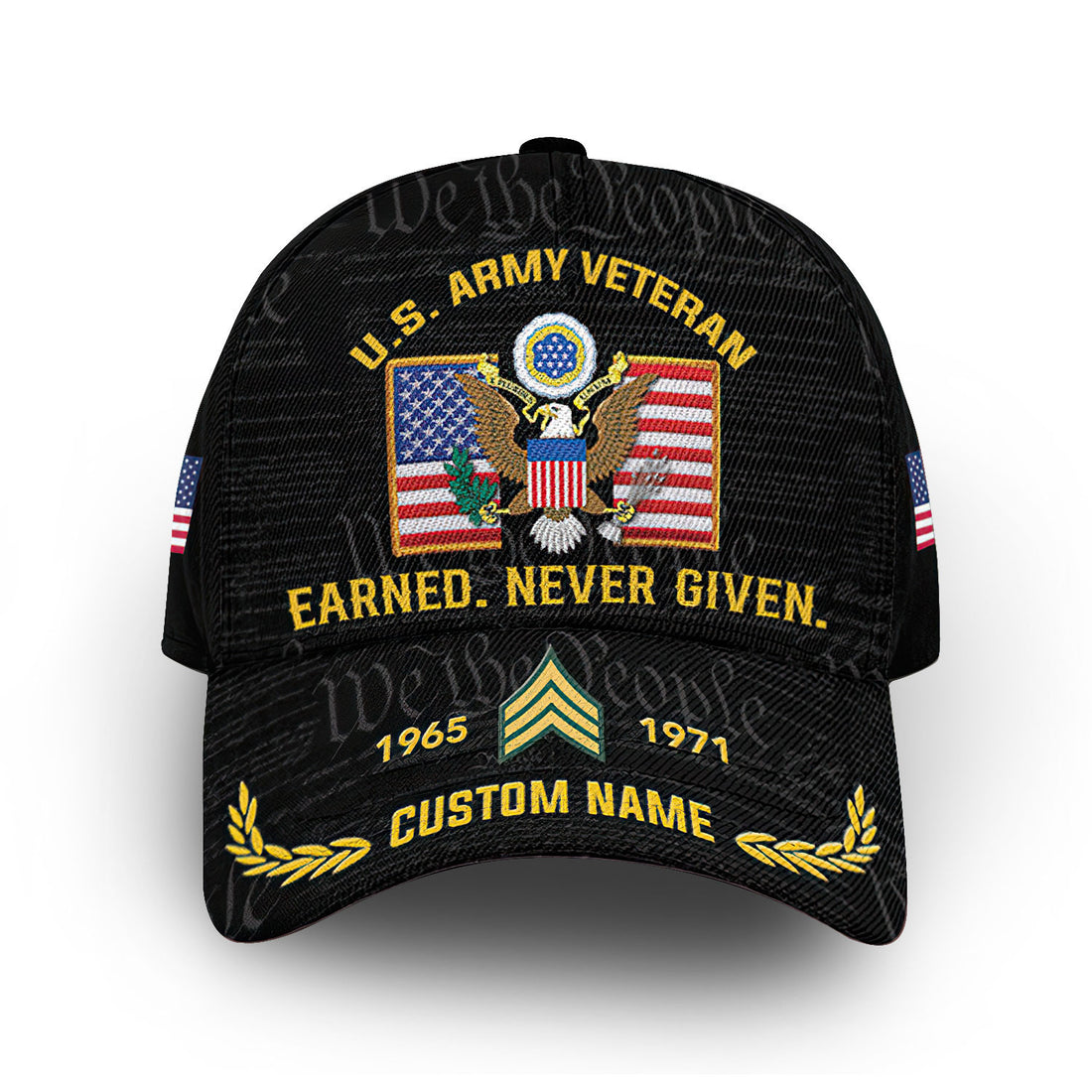 Premium Custom US Army Cap VPVC008501, Gifts For Army Veteran, Best Gifts On Father's Day, Armed Forces Day, Independence Day, Veterans Day.