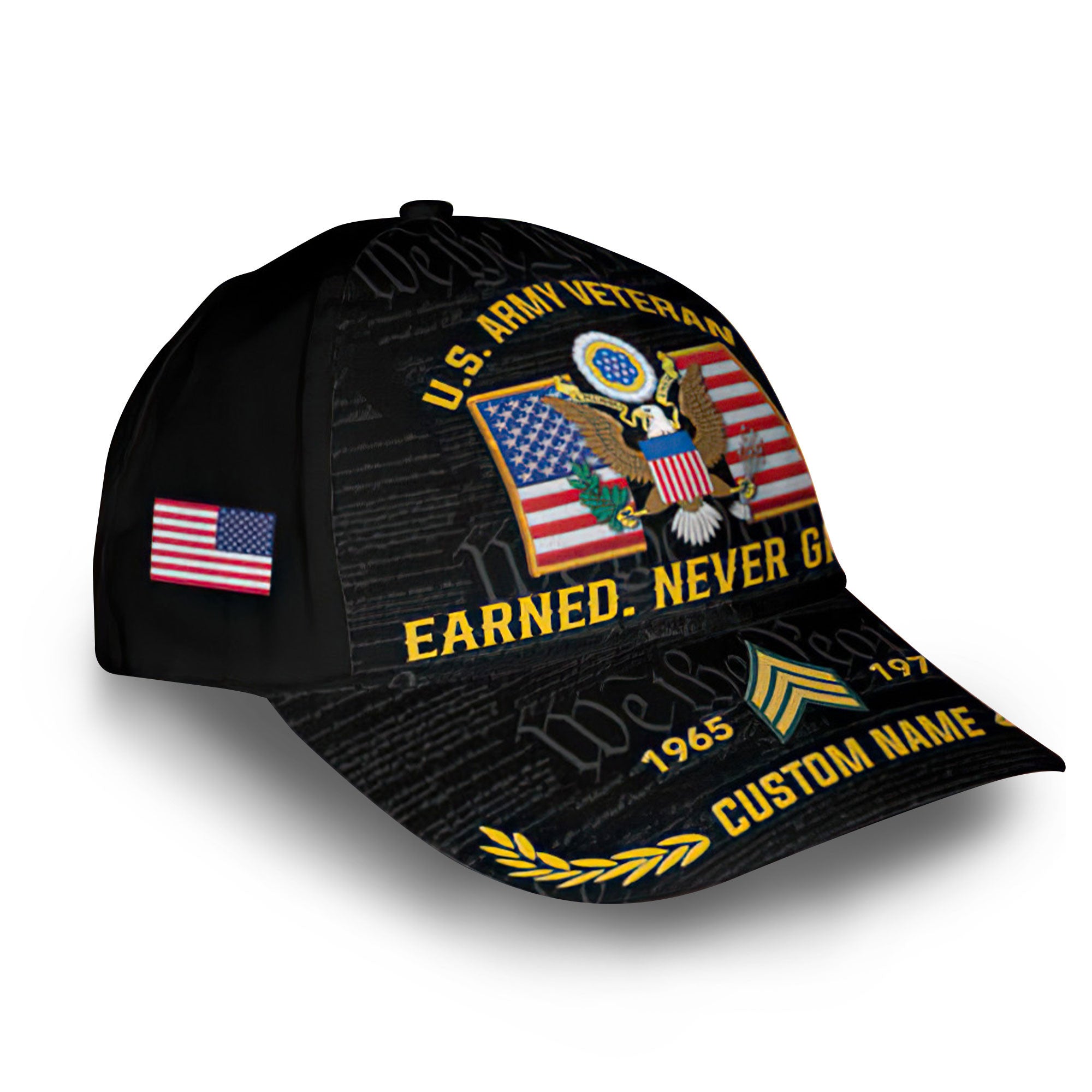 Premium Custom US Army Cap VPVC008501, Gifts For Army Veteran, Best Gifts On Father's Day, Armed Forces Day, Independence Day, Veterans Day.