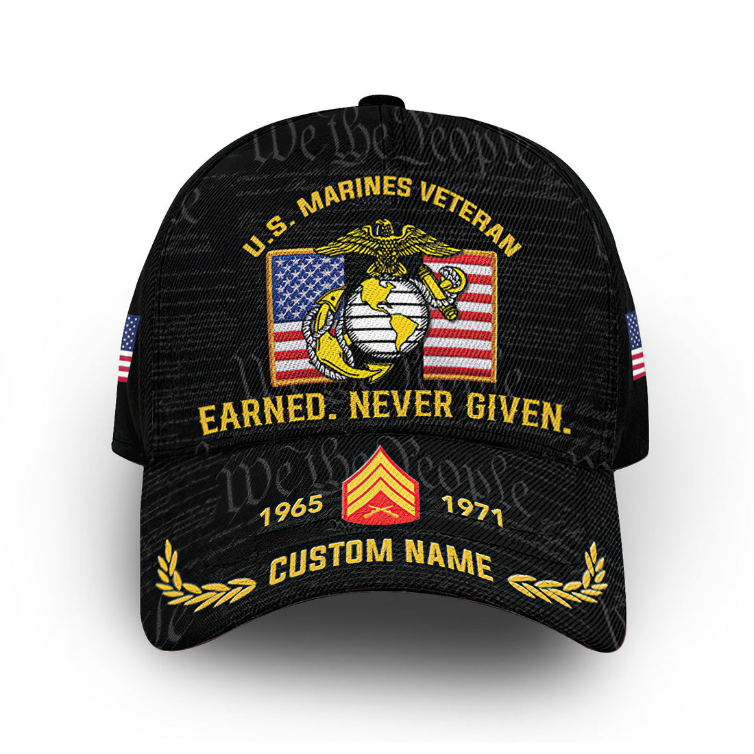 Premium Custom USMC Cap VPVC008503, Gifts For Marine Veteran, Best Gifts On Father's Day, Armed Forces Day, Independence Day, Veterans Day.