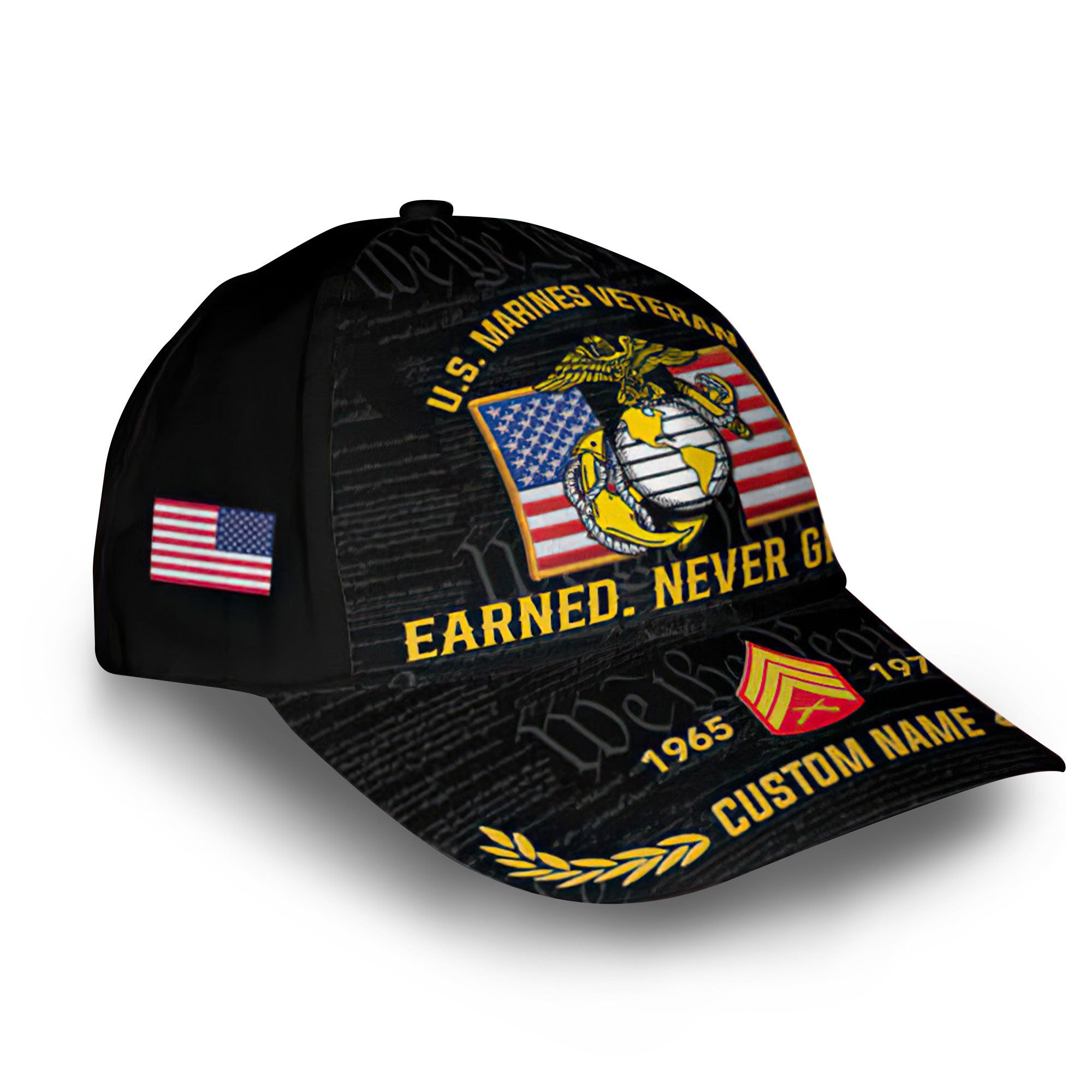 Premium Custom USMC Cap VPVC008503, Gifts For Marine Veteran, Best Gifts On Father's Day, Armed Forces Day, Independence Day, Veterans Day.