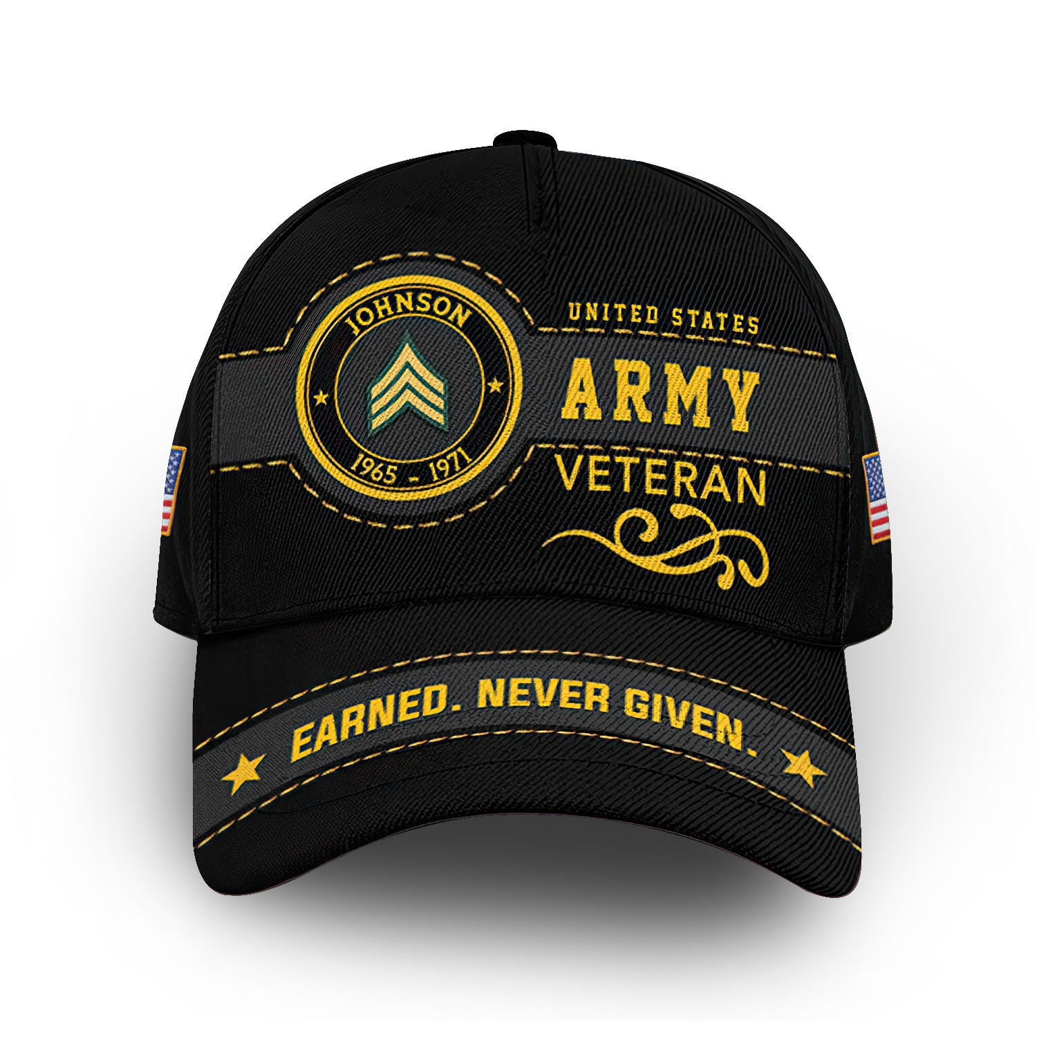 Premium US Army Cap VPVC008601, Custom Name, Rank, Year, Gifts For Army Veteran, Best Gifts On Father's Day, Armed Forces Day, Independence Day, Veterans Day.