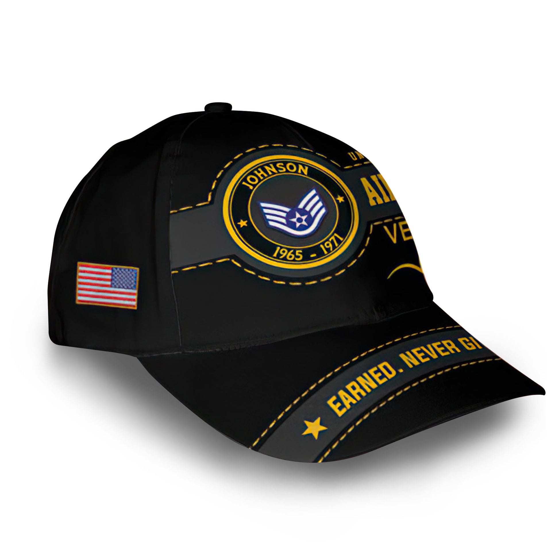 Premium USAF Cap VPVC008604, Custom Name, Rank, Year, Gifts For Air Force Veteran, Best Gifts On Father's Day, Armed Forces Day, Independence Day, Veterans Day.