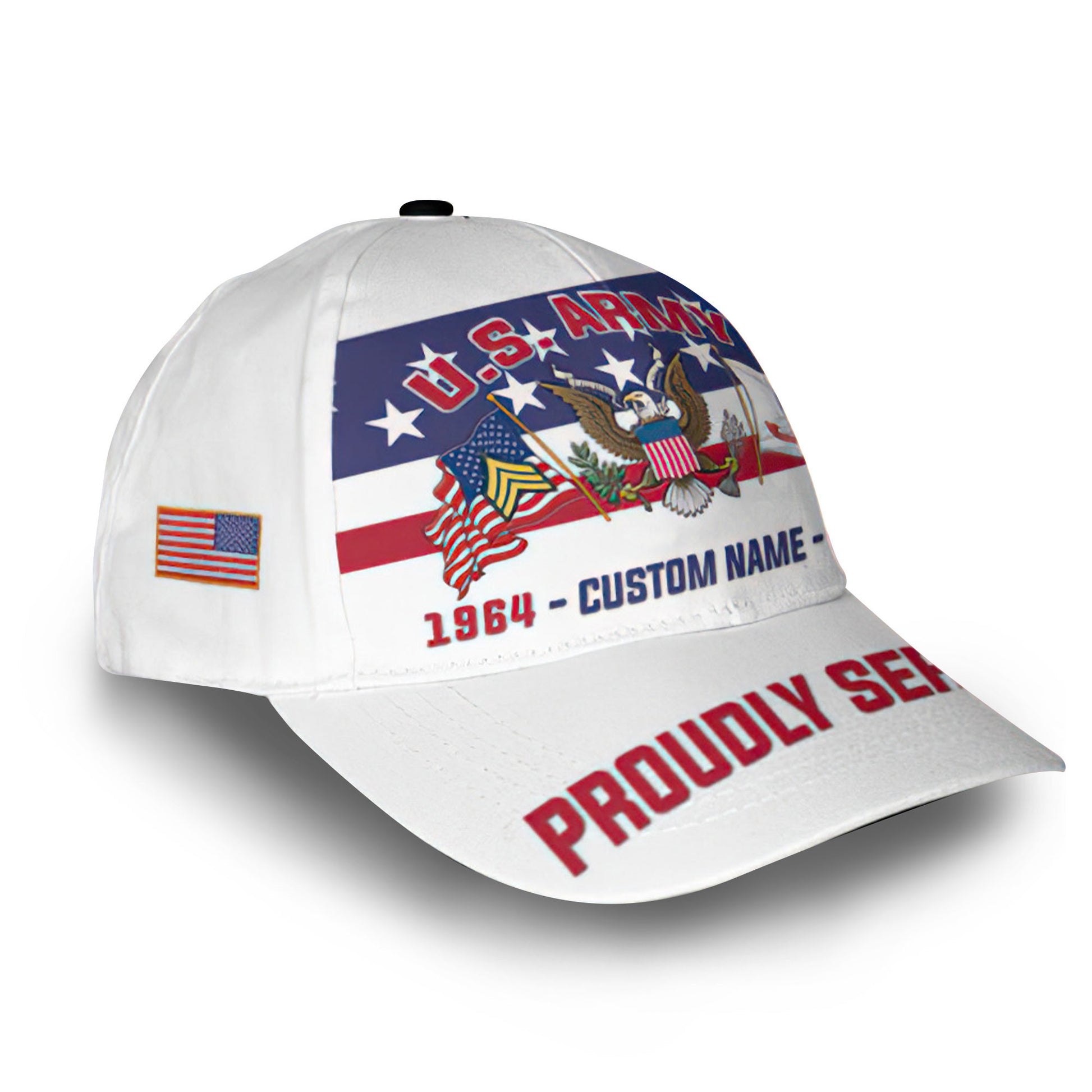 Premium US Army Cap VPVC008701, Custom Name, Rank, Year, Gifts For Army Veteran, Best Gifts On Father's Day, Armed Forces Day, Independence Day, Veterans Day.