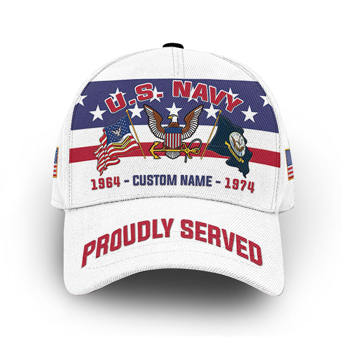 Premium US Navy Cap VPVC008702, Custom Name, Rank, Year, Gifts For Navy Veteran, Best Gifts On Father's Day, Armed Forces Day, Independence Day, Veterans Day.