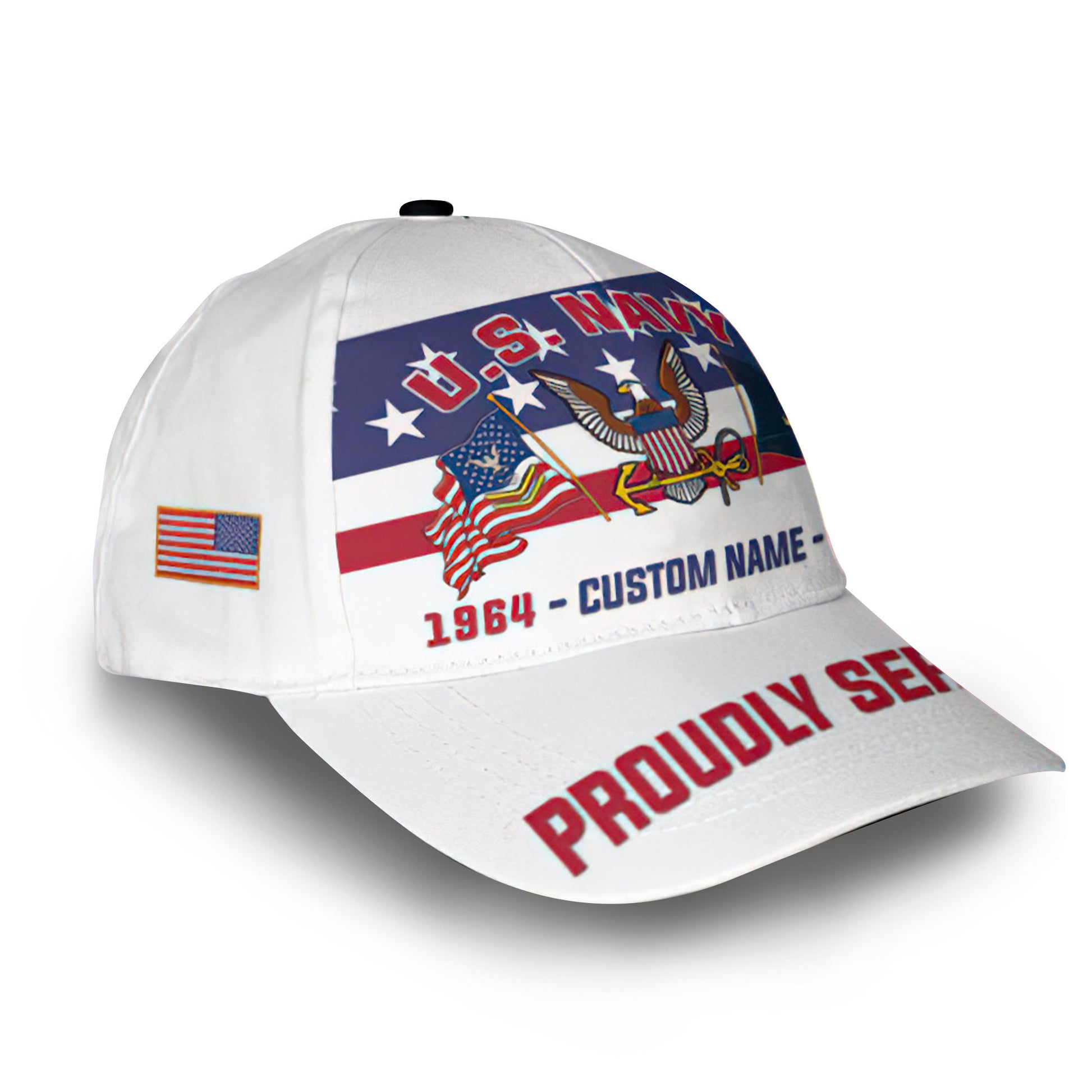 Premium US Navy Cap VPVC008702, Custom Name, Rank, Year, Gifts For Navy Veteran, Best Gifts On Father's Day, Armed Forces Day, Independence Day, Veterans Day.