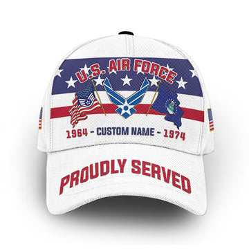 Premium USAF Cap VPVC008704, Custom Name, Rank, Year, Gifts For Air Force Veteran, Best Gifts On Father's Day, Armed Forces Day, Independence Day, Veterans Day.