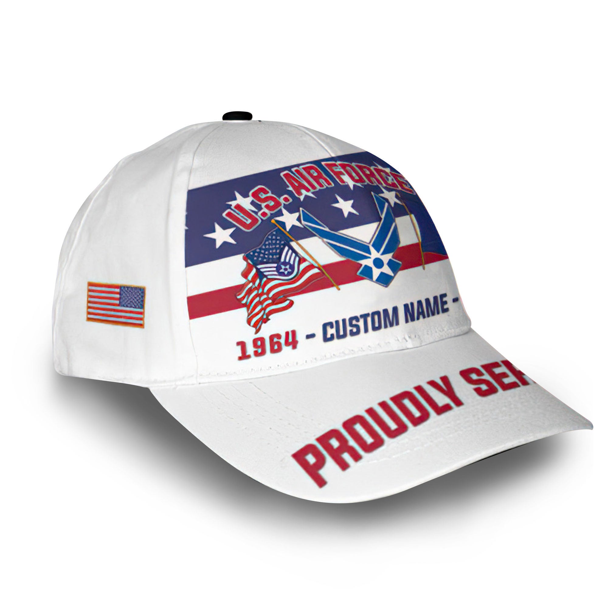Premium USAF Cap VPVC008704, Custom Name, Rank, Year, Gifts For Air Force Veteran, Best Gifts On Father's Day, Armed Forces Day, Independence Day, Veterans Day.