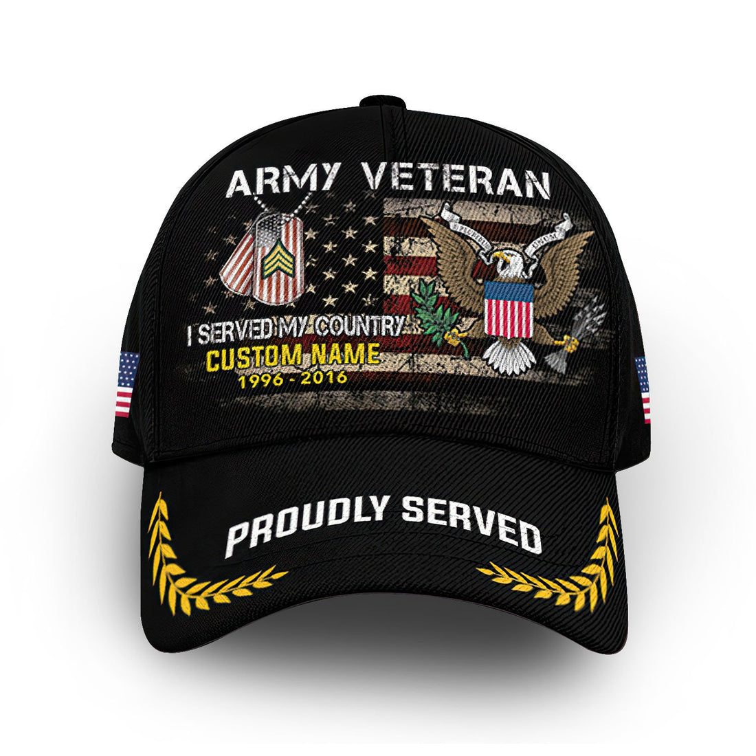 Premium Custom US Army Cap VPVC008801, Gifts For Army Veteran, Gifts For Dad, For Husband, Best Gifts On Father's Day, Armed Forces Day, Independence Day, Veterans Day.