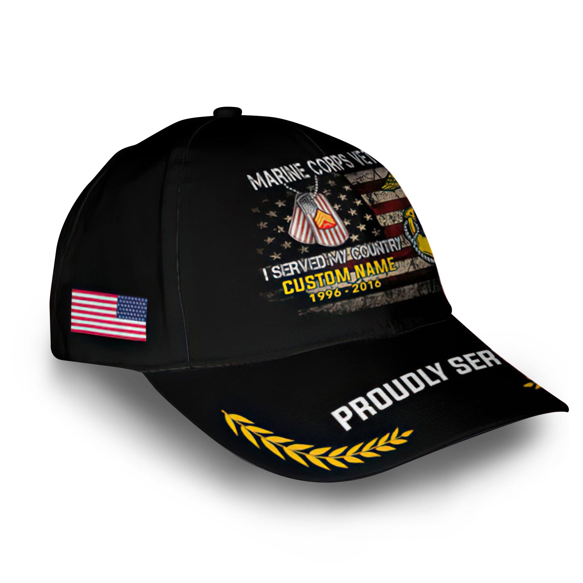 Premium Custom USMC Cap VPVC008803, Gifts For Marine Veteran, Gifts For Dad, For Husband, Best Gifts On Father's Day, Armed Forces Day, Independence Day, Veterans Day.