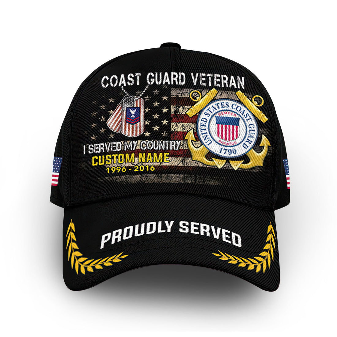 Premium Custom USCG Cap VPVC008805, Gifts For Coast Guard Veteran, Gifts For Dad, For Husband, Best Gifts On Father's Day, Armed Forces Day, Independence Day, Veterans Day.
