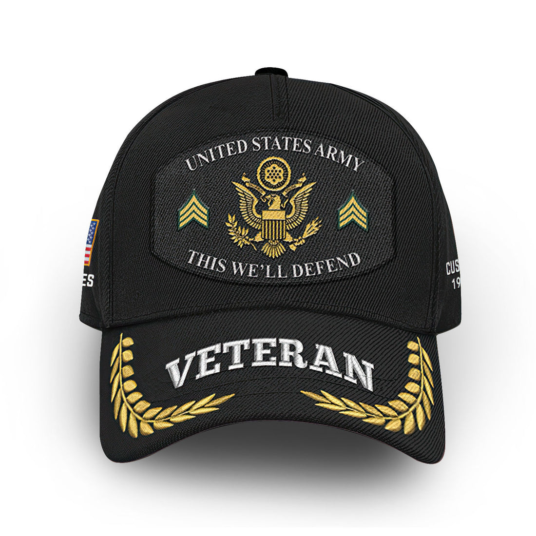 Premium Custom US Army Cap VPVC008901, Gifts For Army Veteran, Gifts For Dad, For Husband, Best Gifts On Father's Day, Armed Forces Day, Independence Day, Veterans Day.