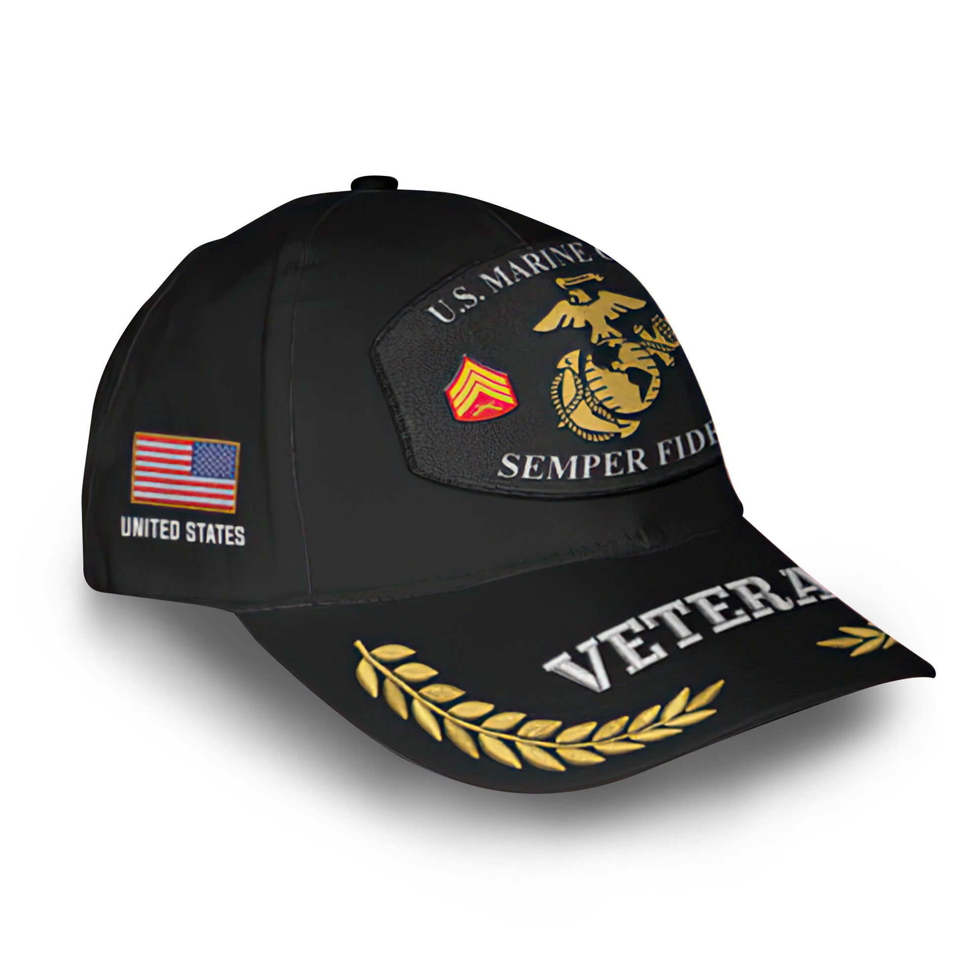 Premium Custom USMC Cap VPVC008903, Gifts For Marine Veteran, Gifts For Dad, For Husband, Best Gifts On Father's Day, Armed Forces Day, Independence Day, Veterans Day.