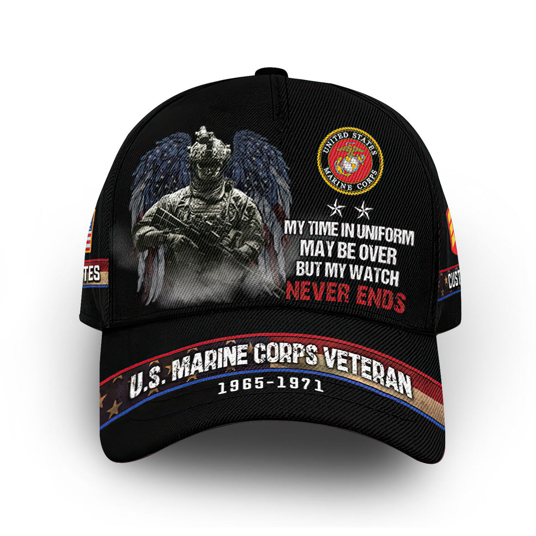 Unique Custom Name, Rank, Year, USMC Cap VPVC009103, Gifts For Marine Veteran, Gifts For Dad, For Husband, Best Gifts On Father's Day, Independence Day, Veterans Day.