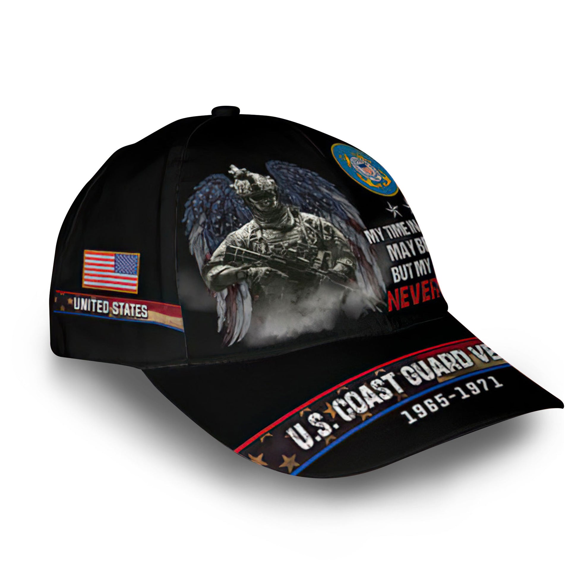 Unique Custom Name, Rank, Year, USCG Cap VPVC009105, Gifts For Coast Guard Veteran, Gifts For Dad, For Husband, Best Gifts On Father's Day, Independence Day, Veterans Day.