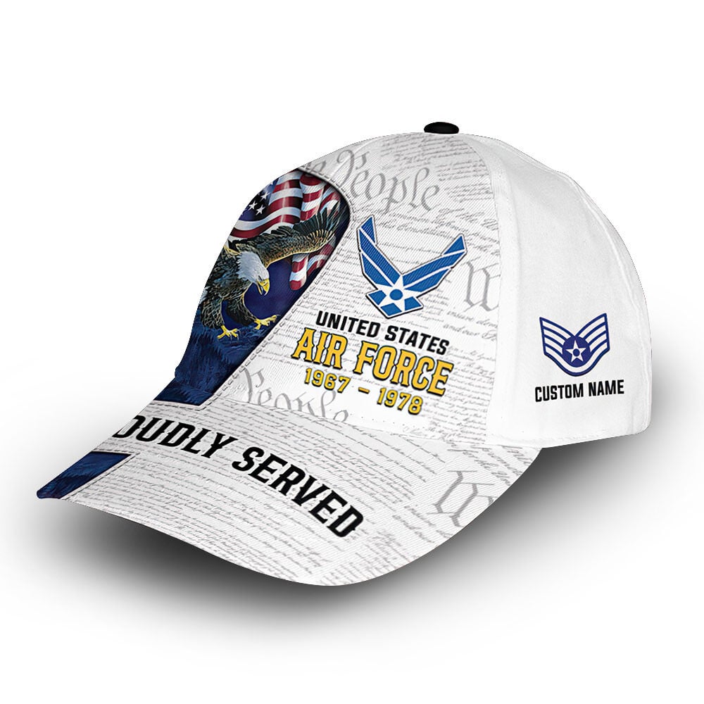 USAF Custom Cap VPVC009204, Gifts For Air Force Veteran, Best Gifts On Father's Day, Armed Forces Day, Independence Day, Veterans Day.
