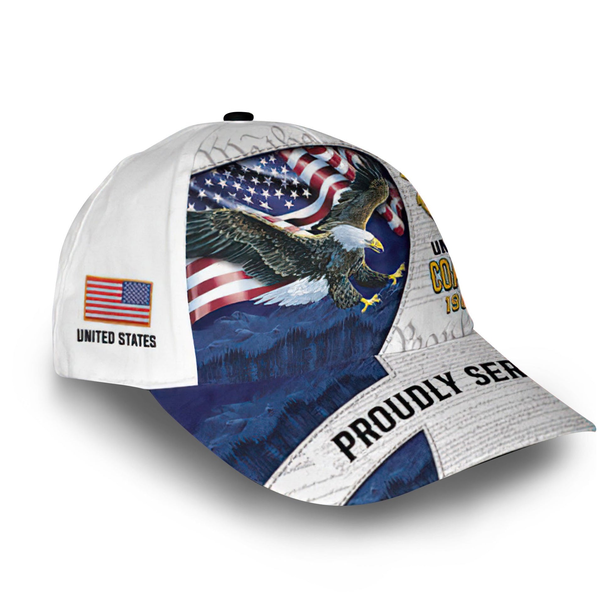USCG Custom Cap VPVC009205, Gifts For Coast Guard Veteran, Best Gifts On Father's Day, Armed Forces Day, Independence Day, Veterans Day.