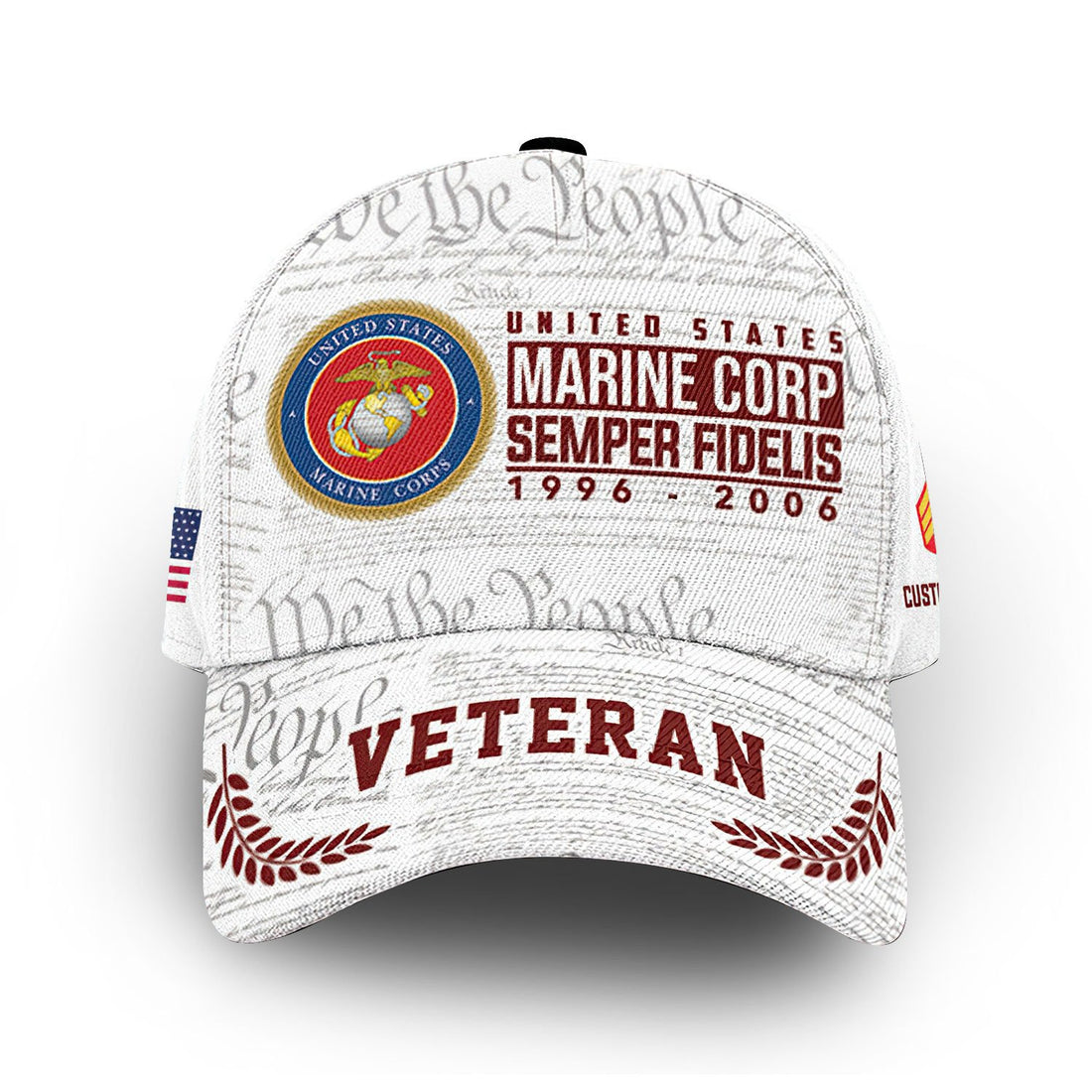 USMC Custom Cap VPVC009303, Gifts For Marine Veteran, Best Gifts On Father's Day, Armed Forces Day, Independence Day, Veterans Day.